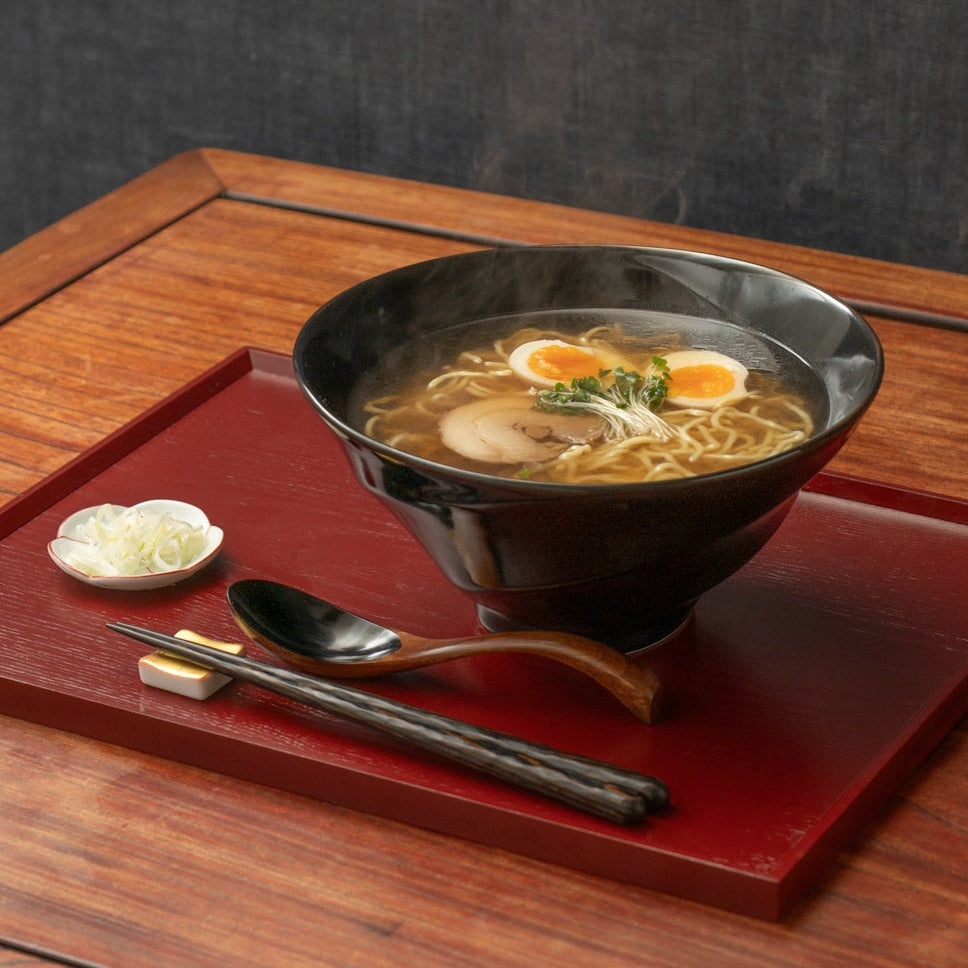 Thick Wavy Grip Wood Grain Chopsticks