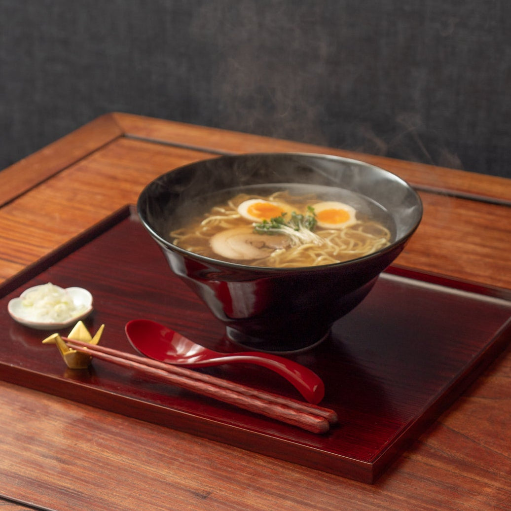 Thick Wavy Grip Wood Grain Chopsticks