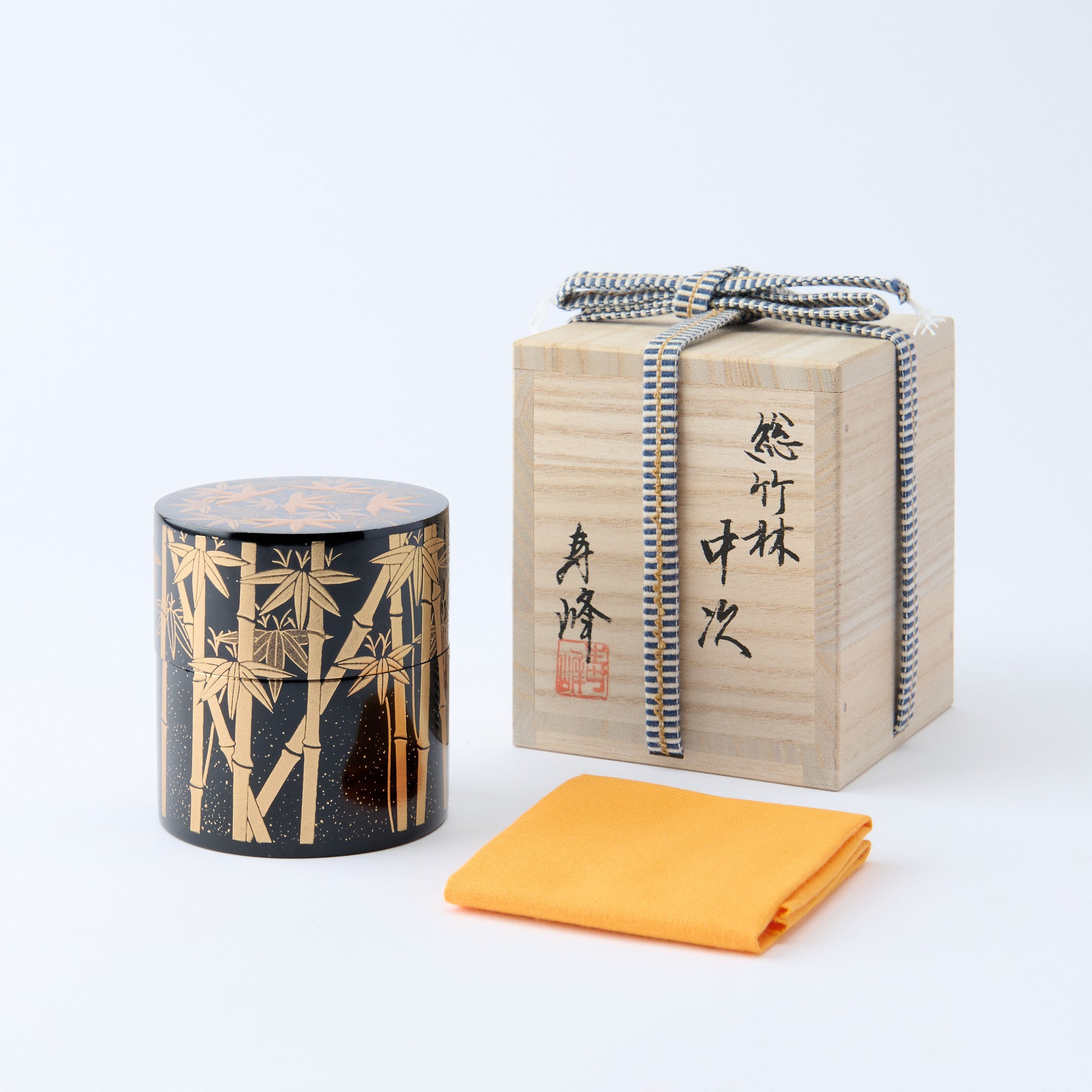 Golden Bamboo Nakatsugi Matcha Container