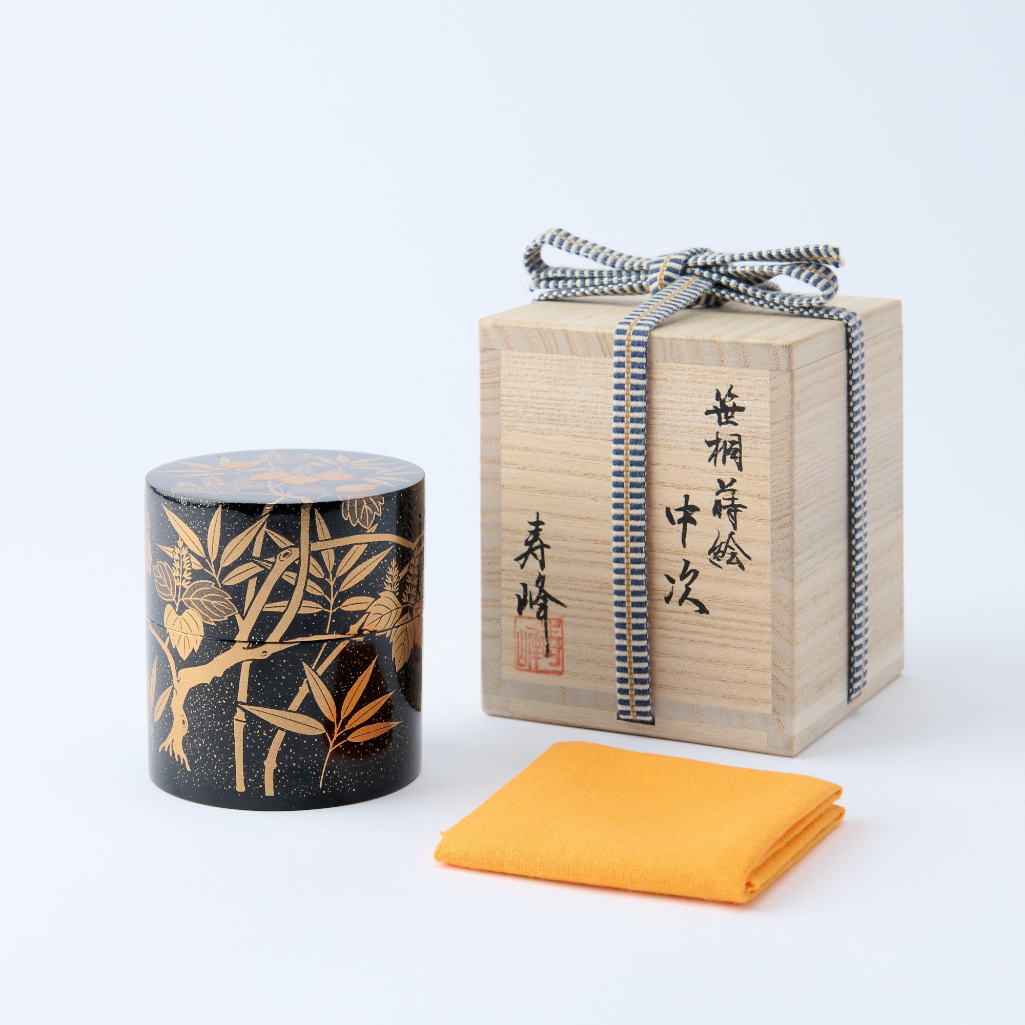 Golden Sasagiri Nakatsugi Matcha Container
