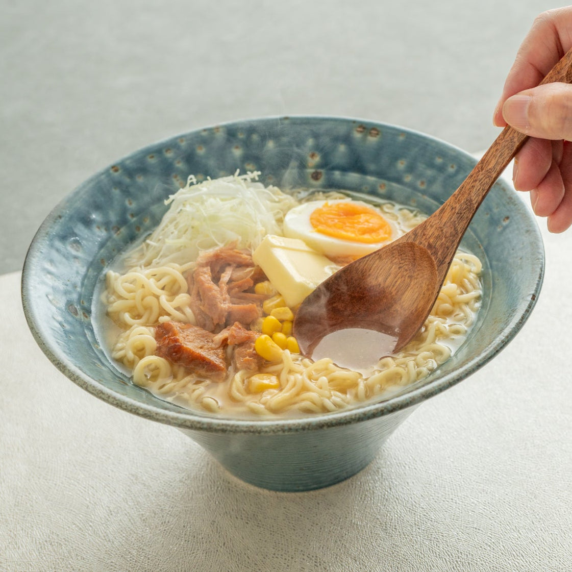 Wabi Blue Ramen Bowl 8.4 IN