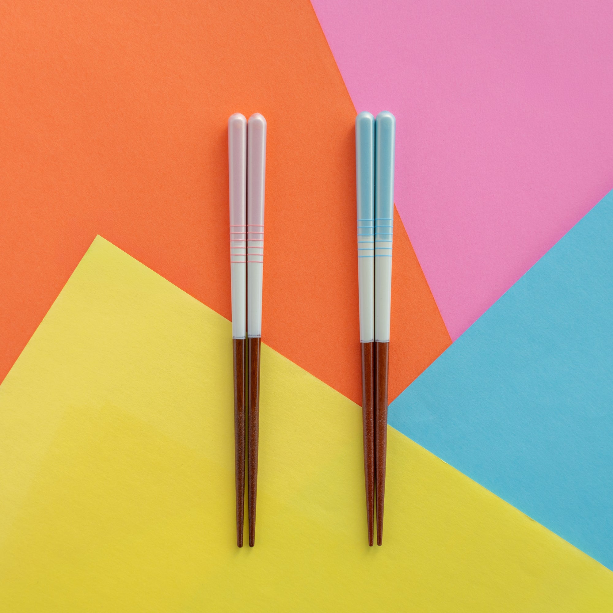 Pastel Half Line Kids Chopsticks