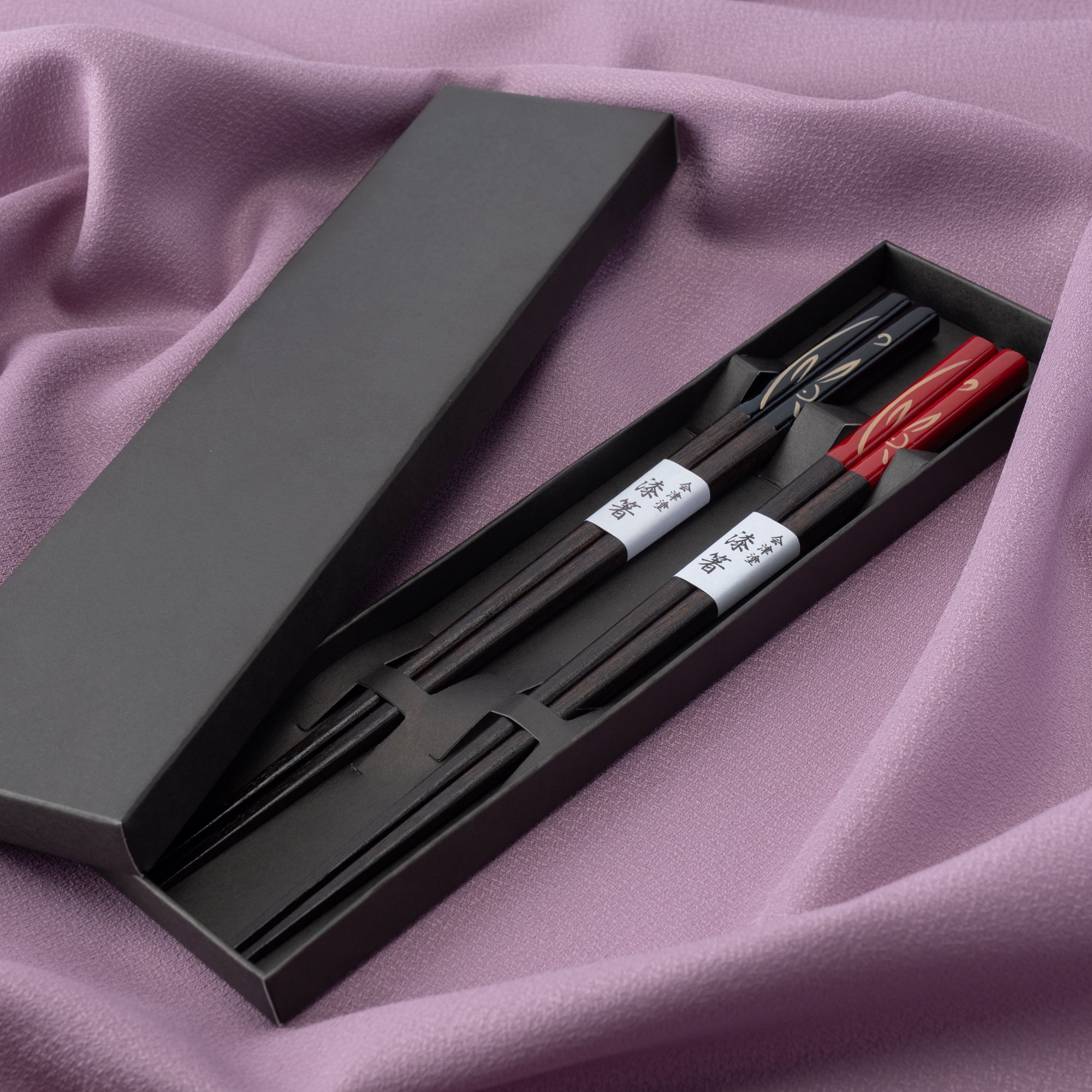 Goldenes Kaninchen-Essstäbchen-Paar-Set