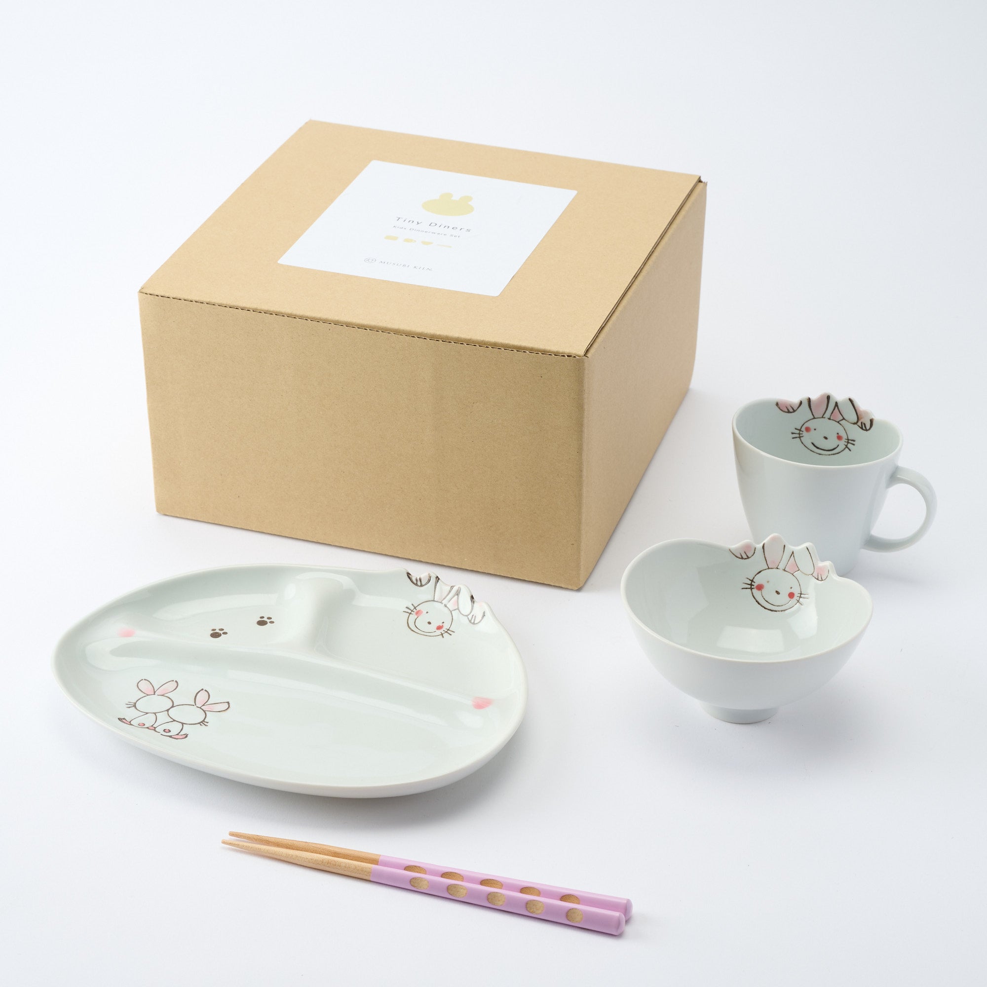 Tiny Diners Wave Kids Dinnerware Set