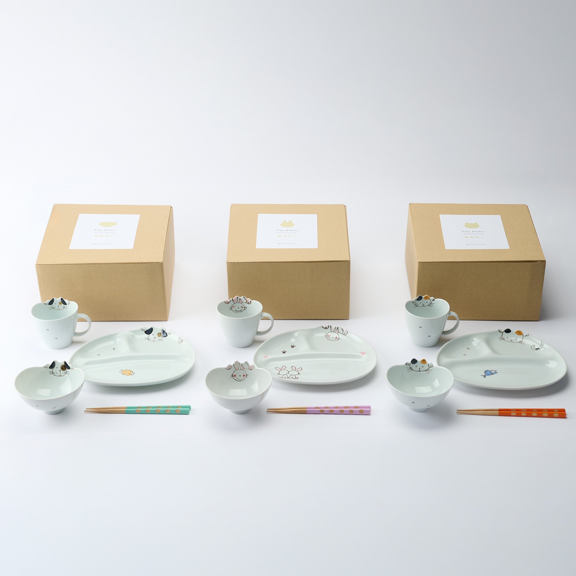 Tiny Diners Wave Kids Dinnerware Set