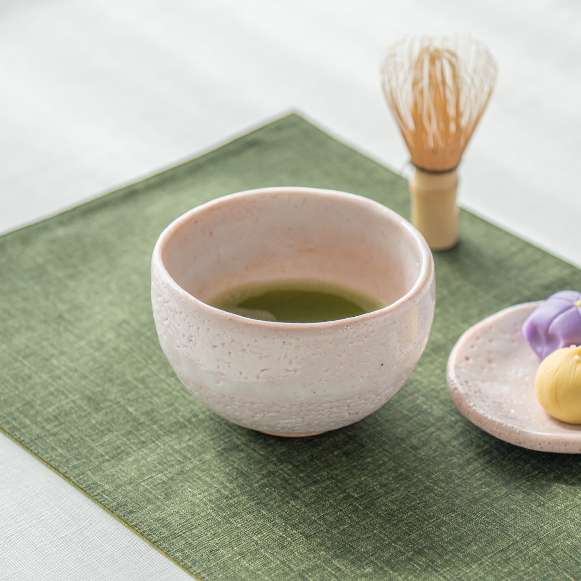 Shino Blush Matcha Bowl