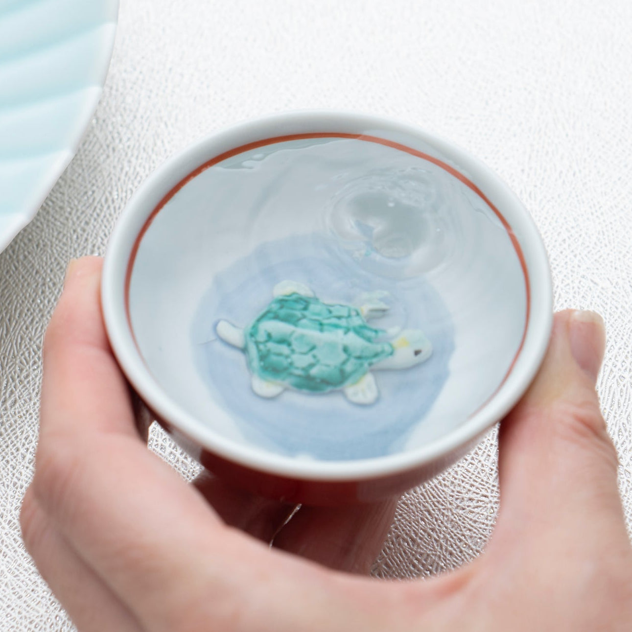 Crane & Turtle Sakazuki Flat Sake Cup Set