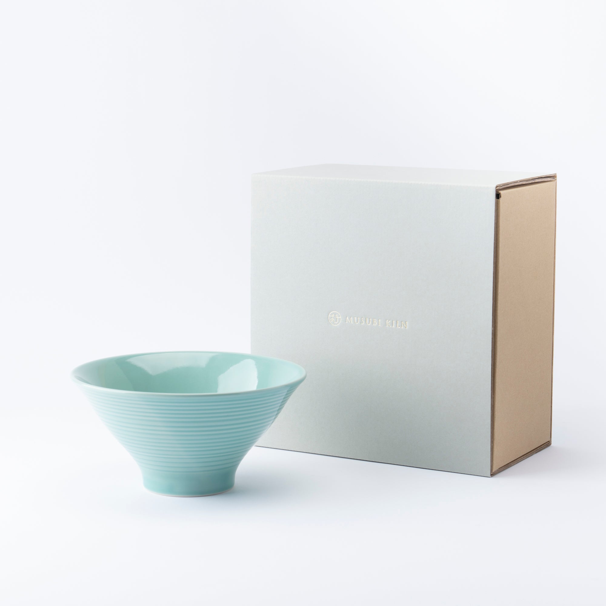 Turquoise Celadon Ramen Bowl 7.9 IN