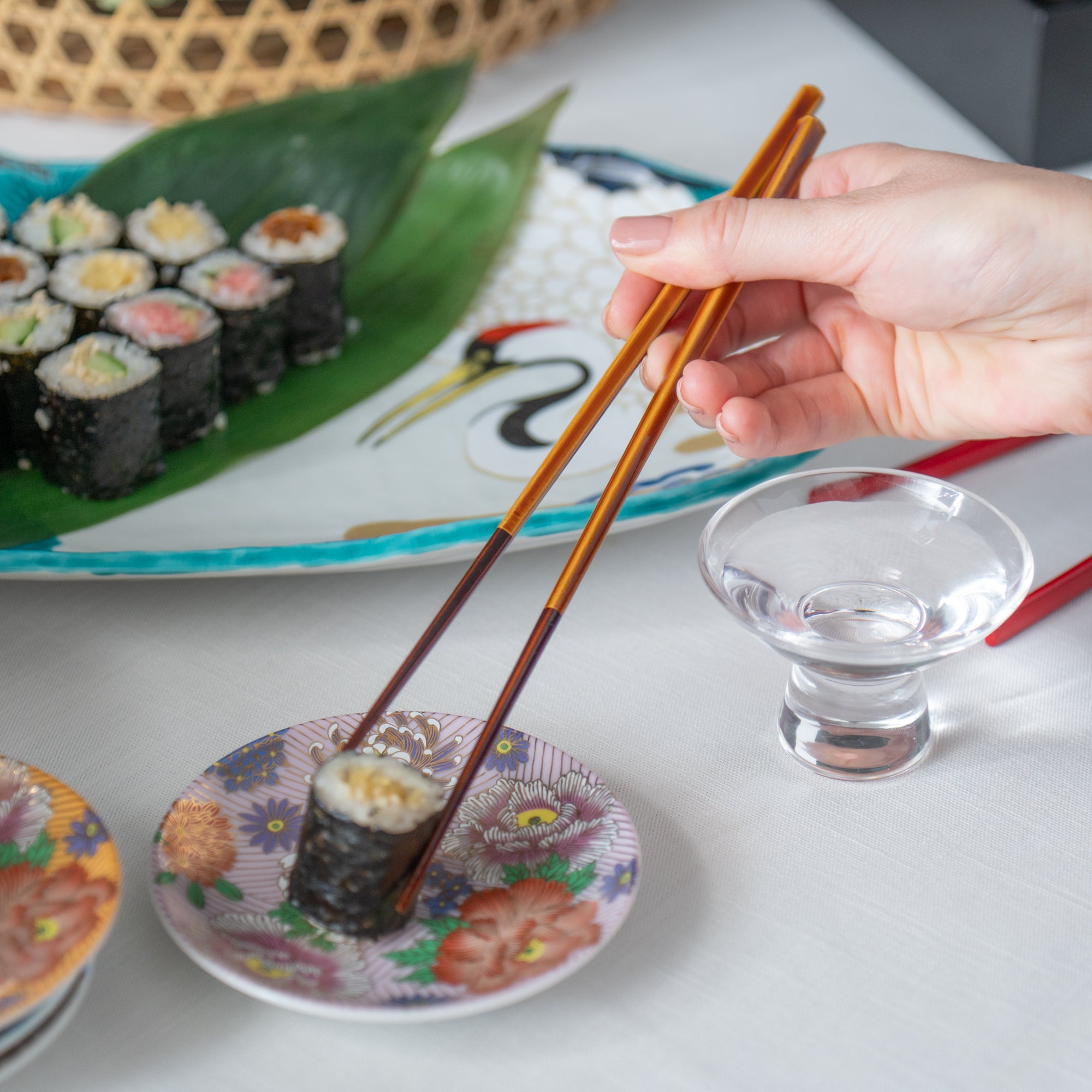 Gentle Glow Bamboo Chopsticks with Chopstick Rest