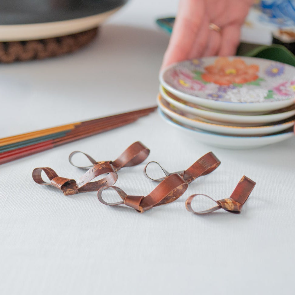 Ribbon Designed Chopstick Rest Set
