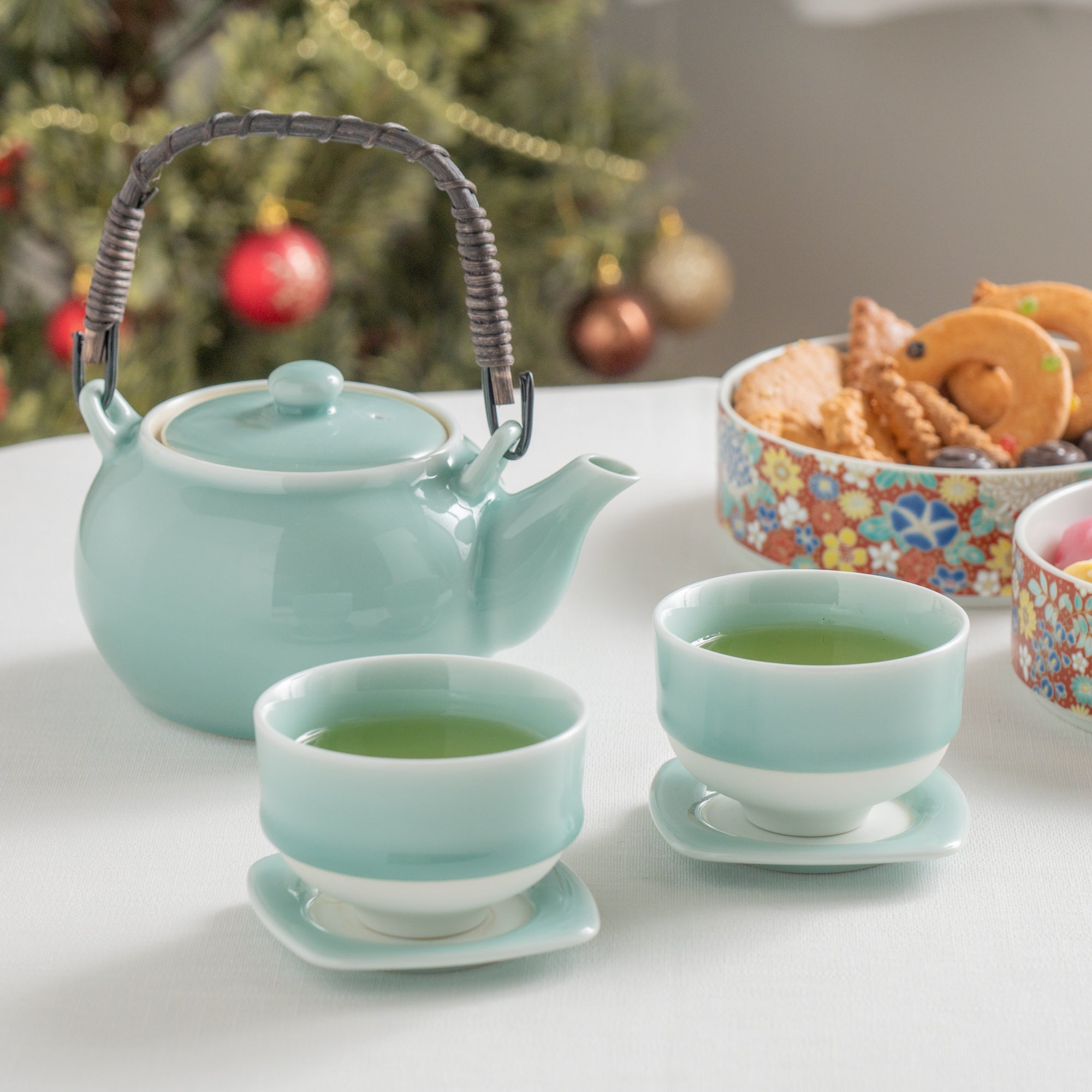 Nabeshima Celadon Japanese Teapot