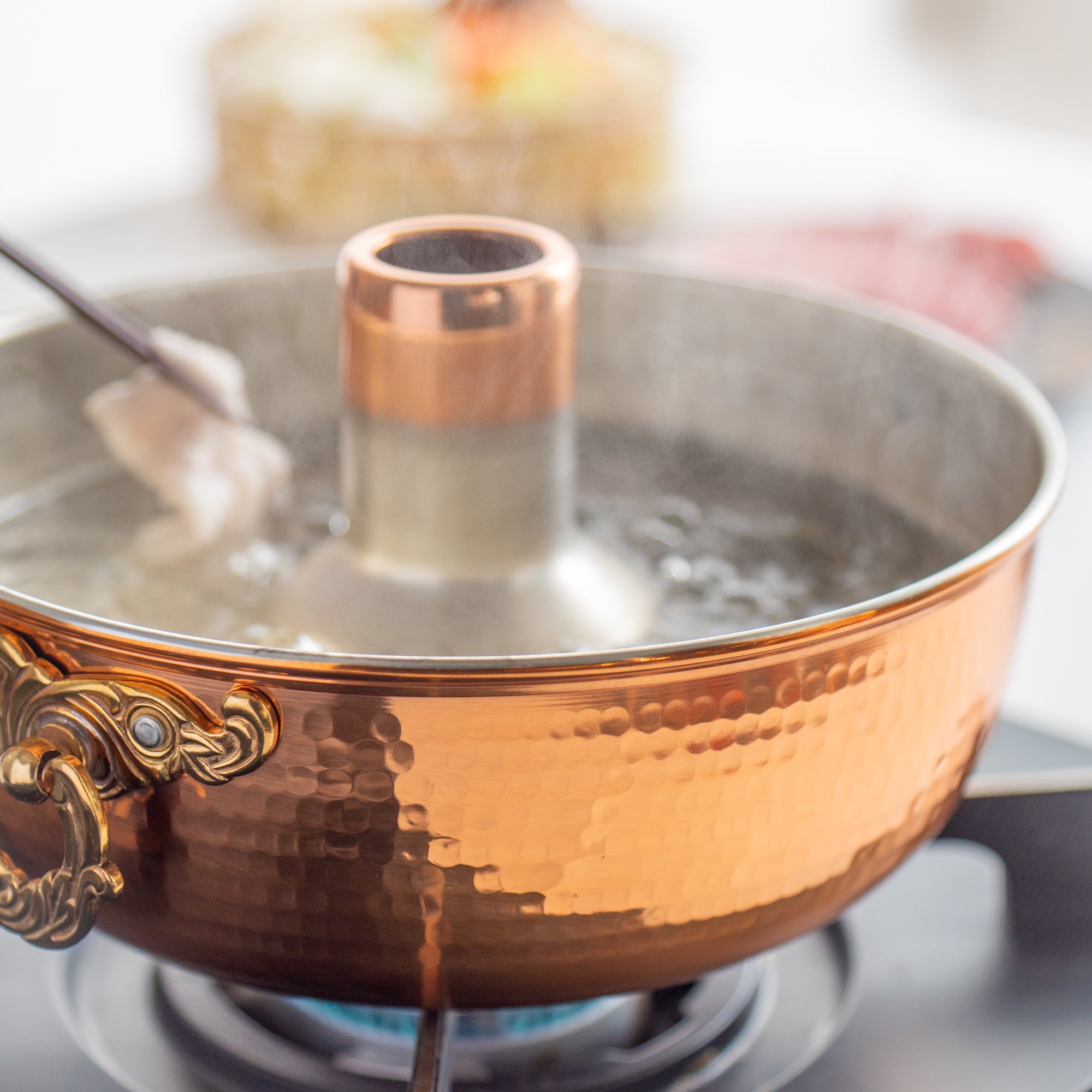 Copper Shabu Shabu Pot with Lid