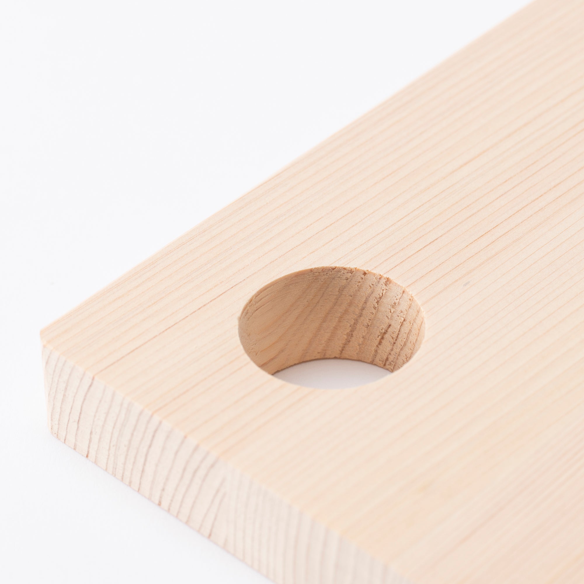 Tono Hinoki Rectangular Cutting Board with Hole