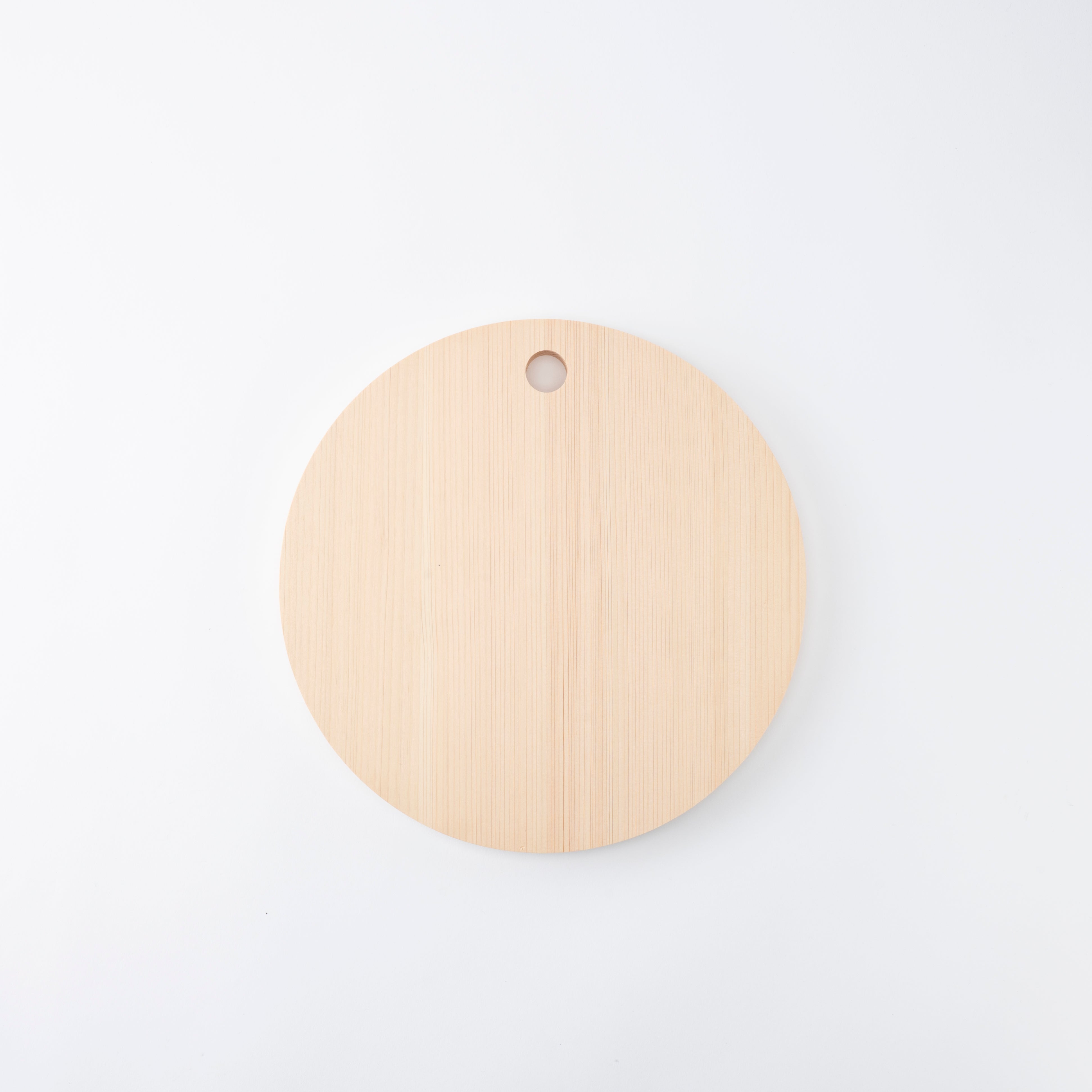 Tono Hinoki Round Cutting Board with Hole