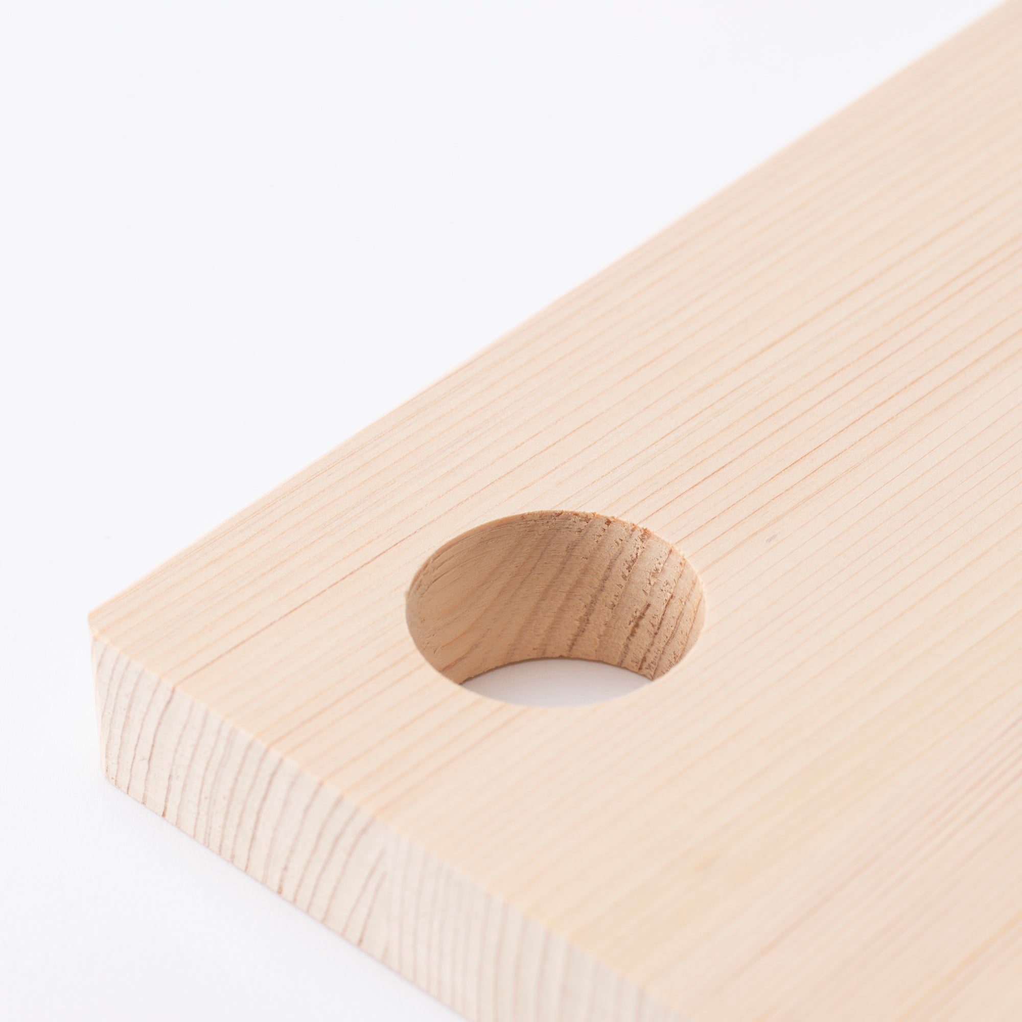 Tono Hinoki Rectangular Cutting Board with Hole