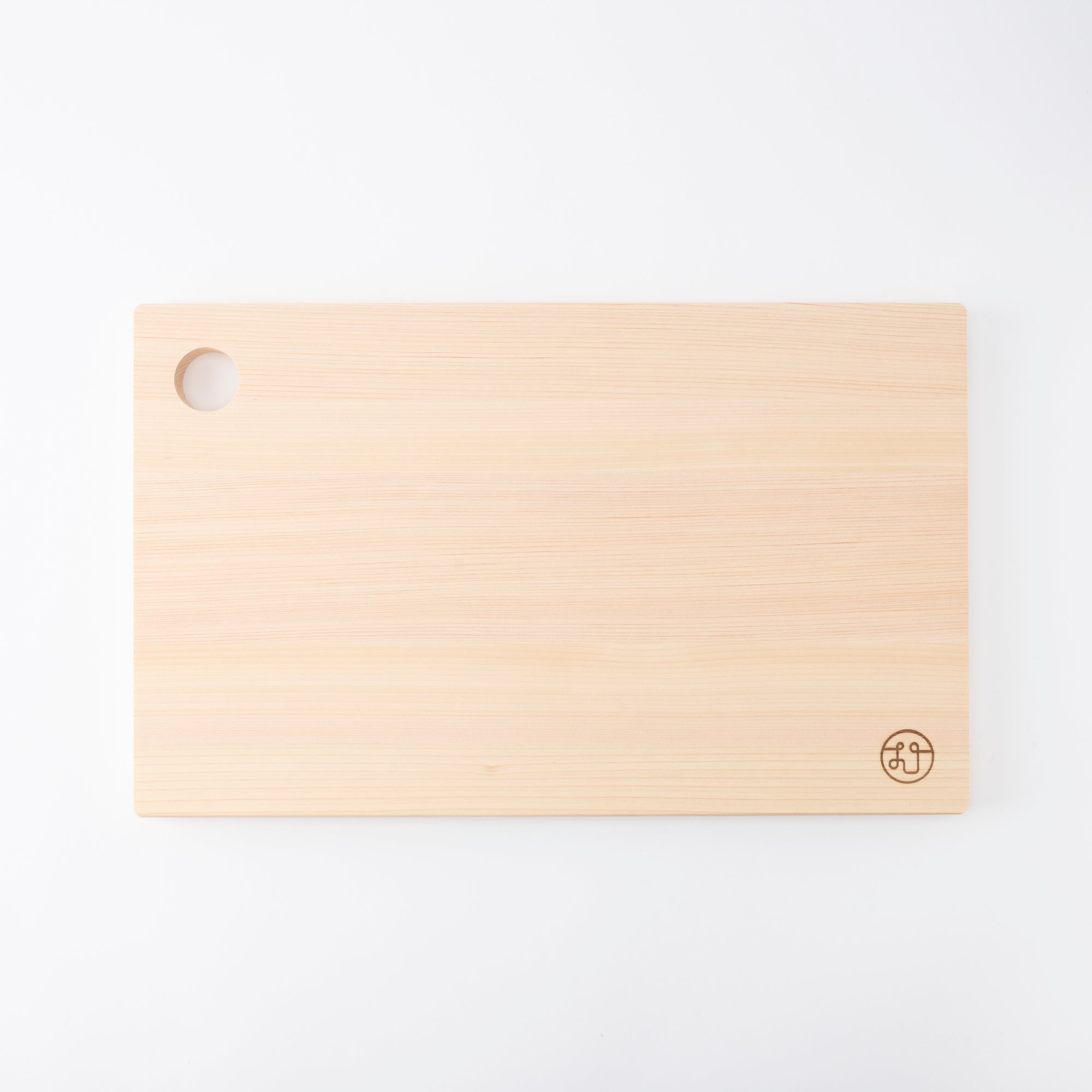 Tono Hinoki Rectangular Cutting Board with Hole