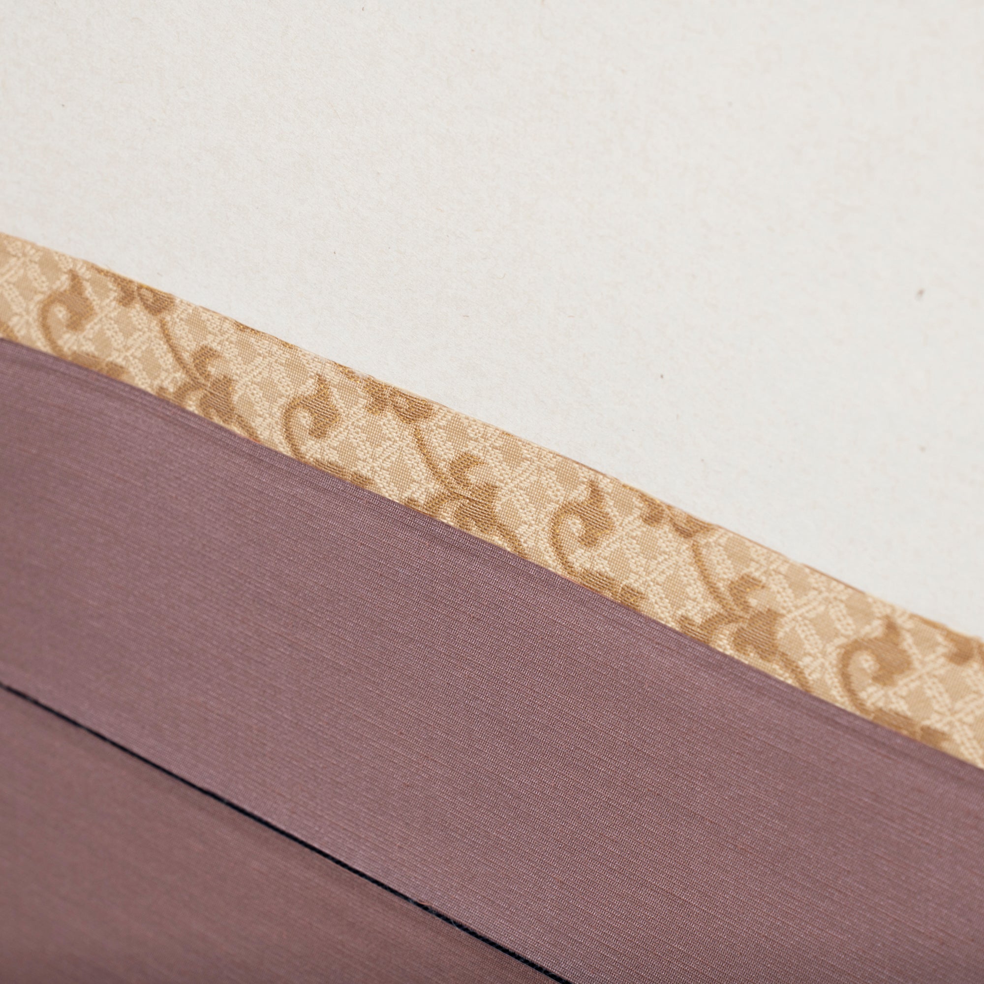 Sparrows and Sakura with Calligraphy Kakejiku Hanging Scroll