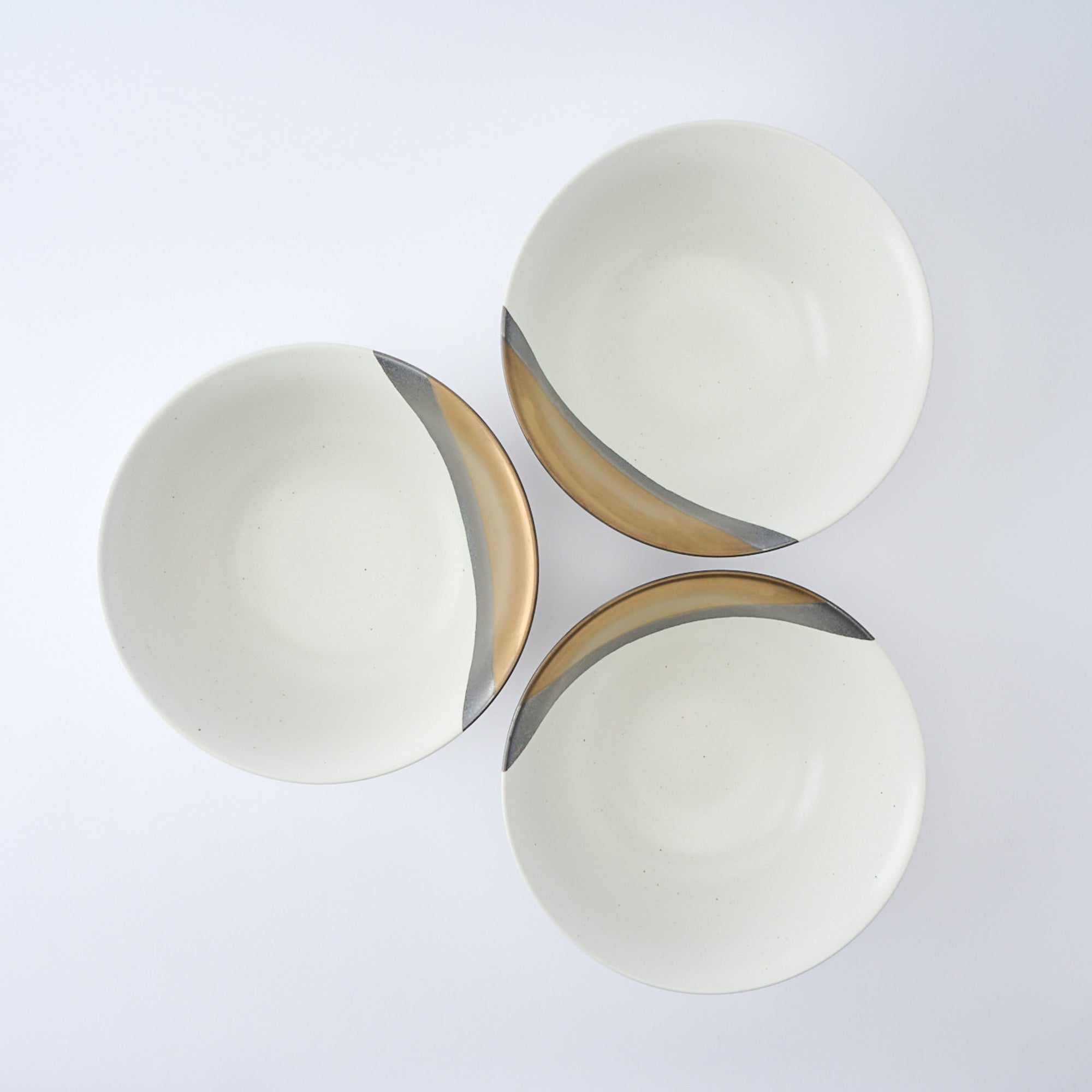 Bronze Luster with Matte Cream Ramen Bowl 8.9 IN