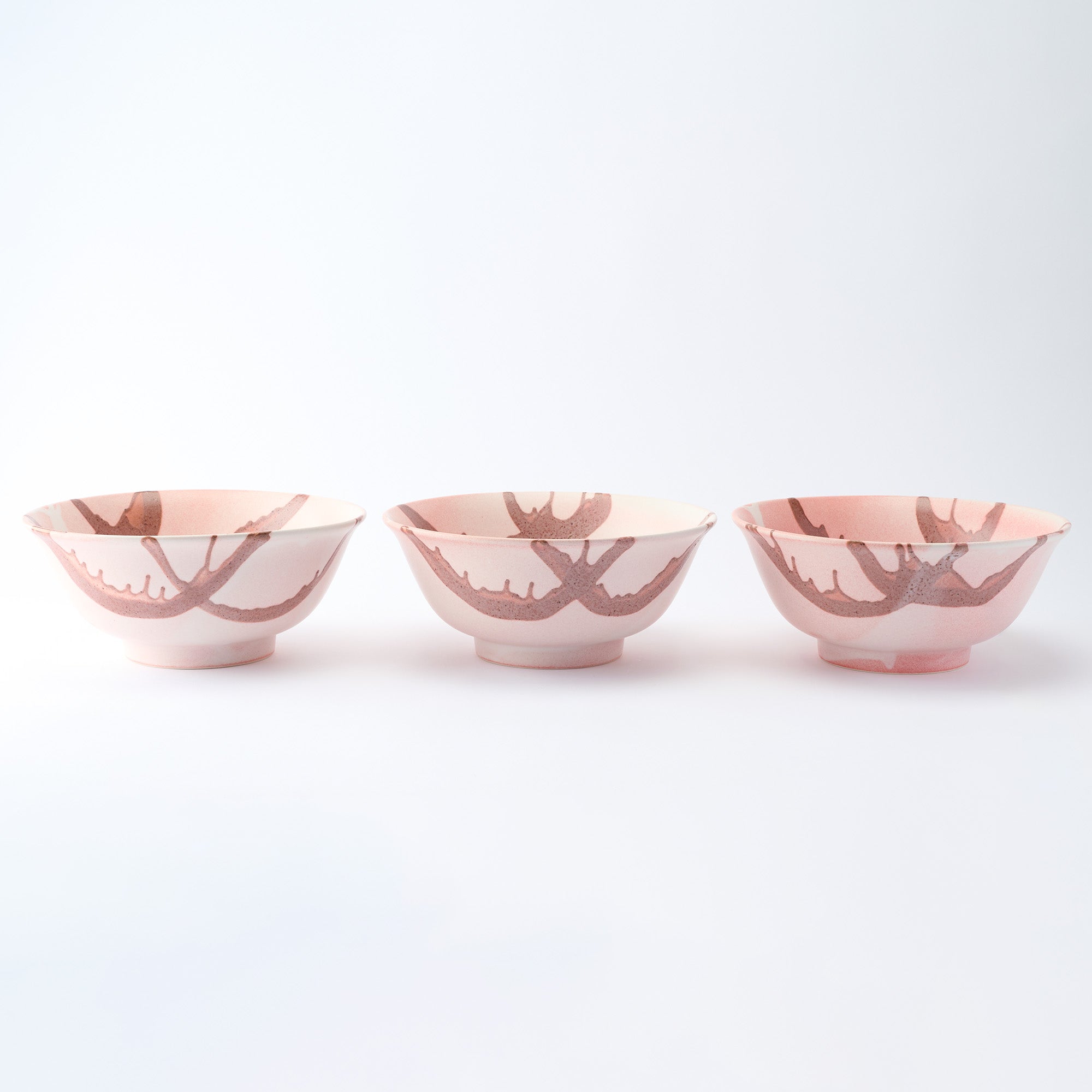 Earthy Stroke Pink Ramen Bowl 8.9 IN