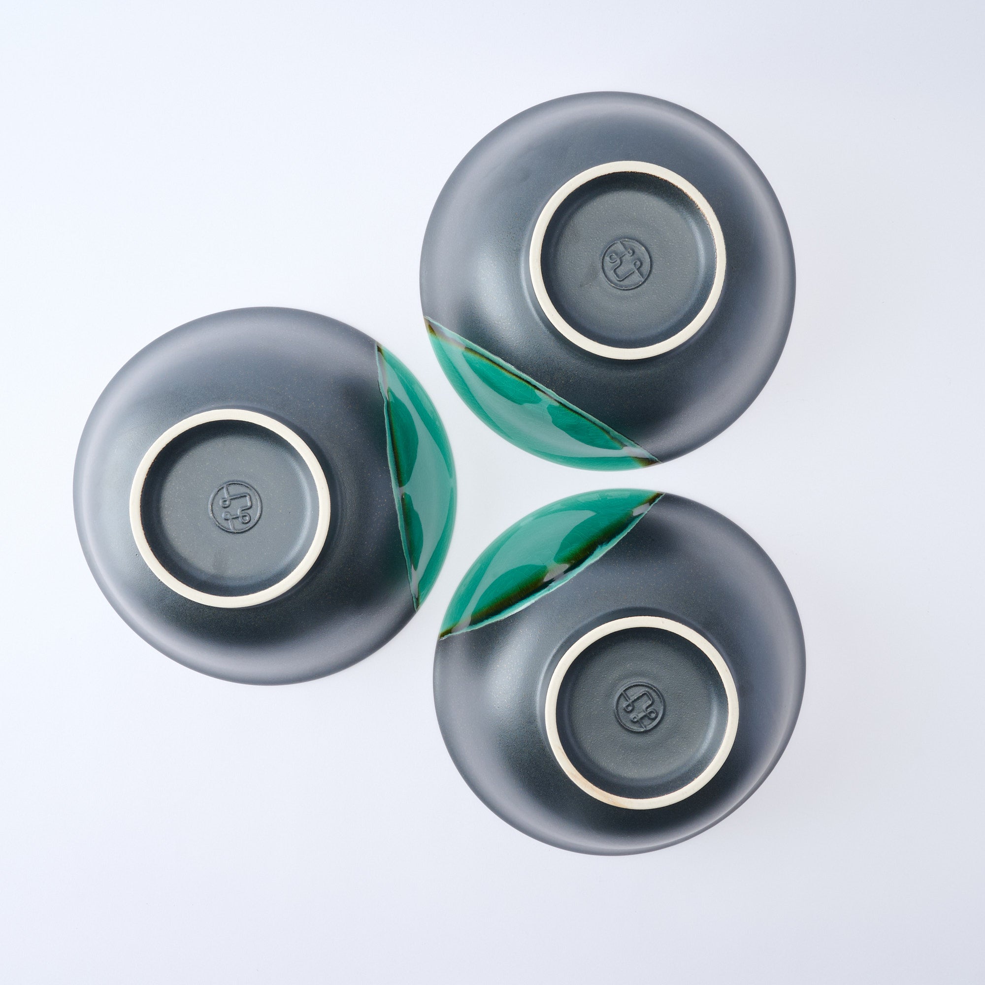 Green Sheen with Black Matte Ramen Bowl 8.9 IN