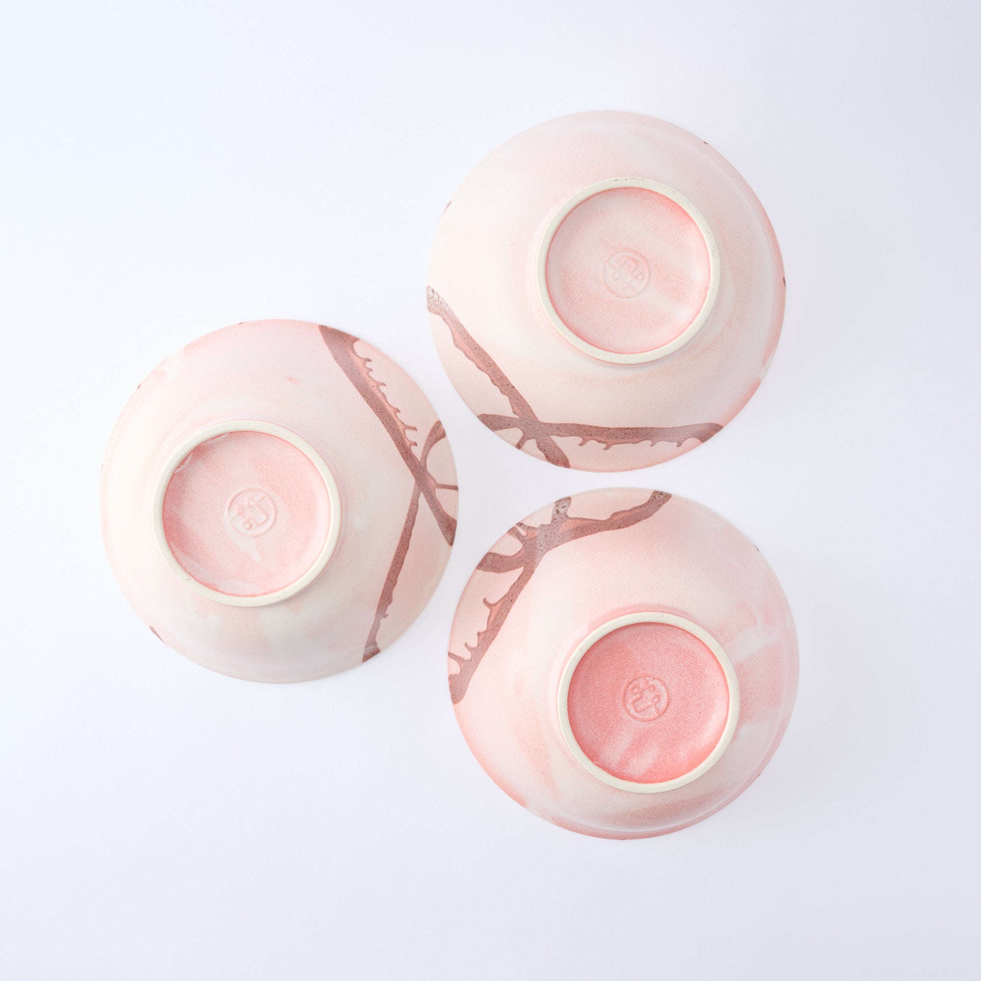 Earthy Stroke Pink Ramen Bowl 8.9 IN