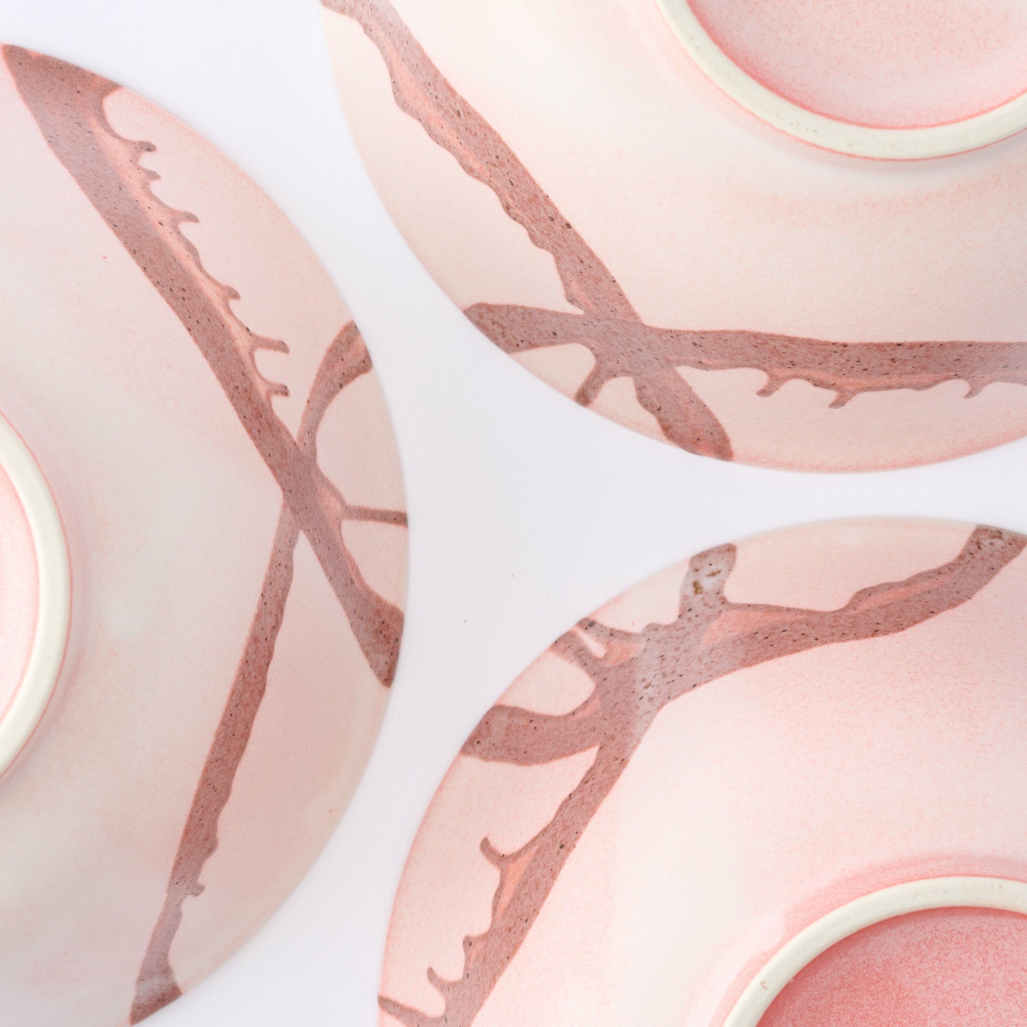 Earthy Stroke Pink Ramen Bowl 8.9 IN