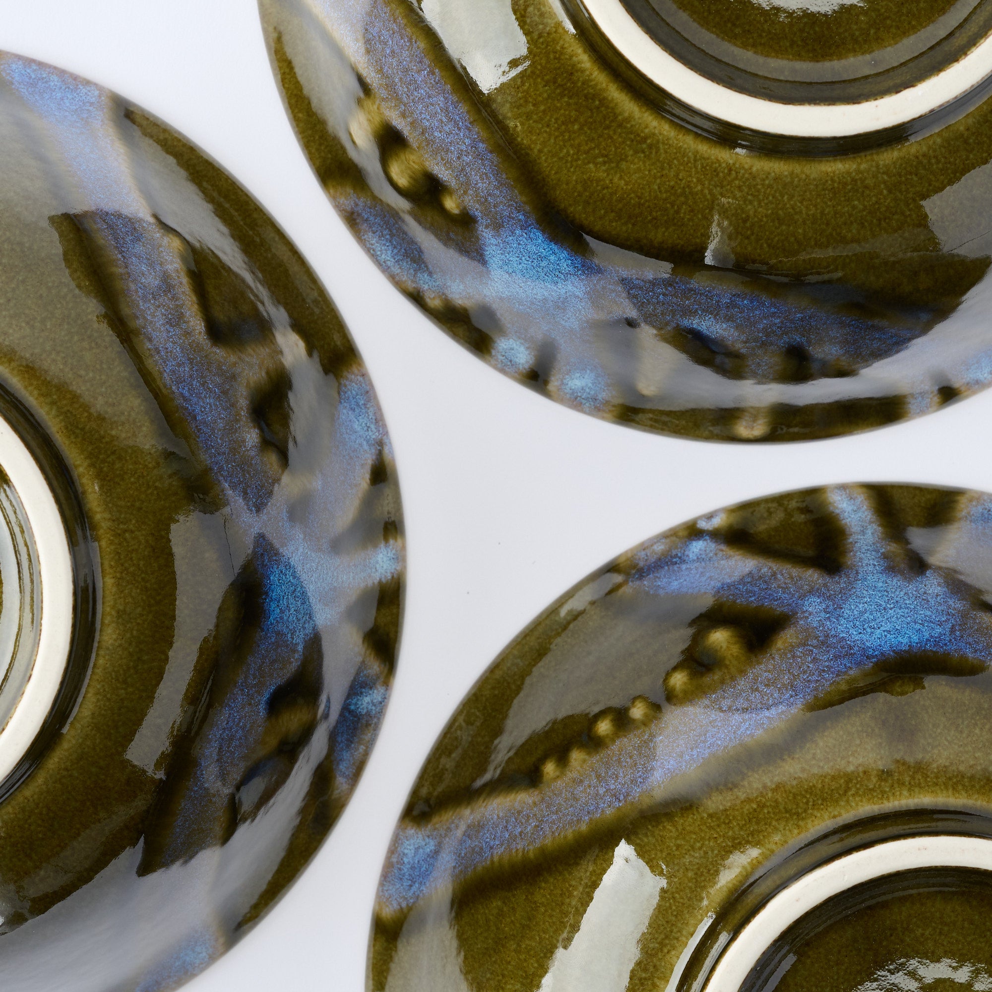 Blue Stroke Green Ramen Bowl 8.9 IN