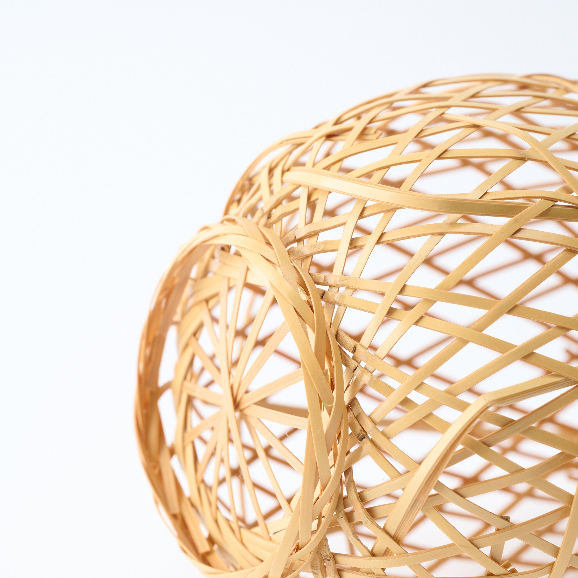 Oval Basketry Japanese Flower Vase