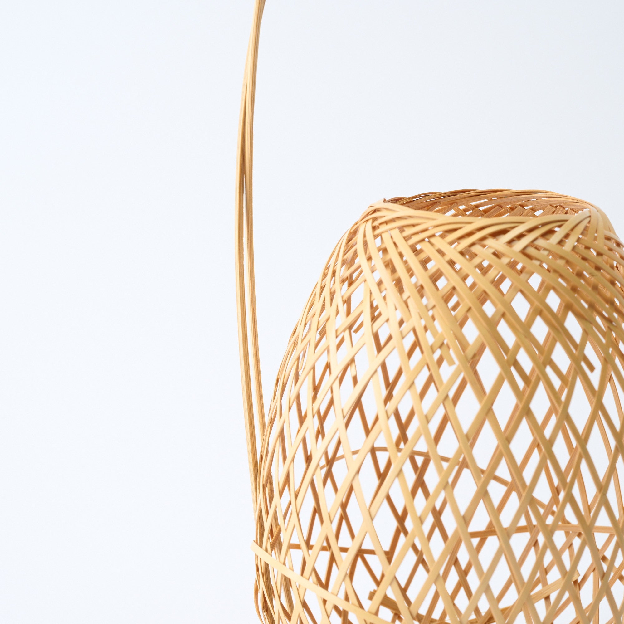 Oval Basketry Japanese Flower Vase