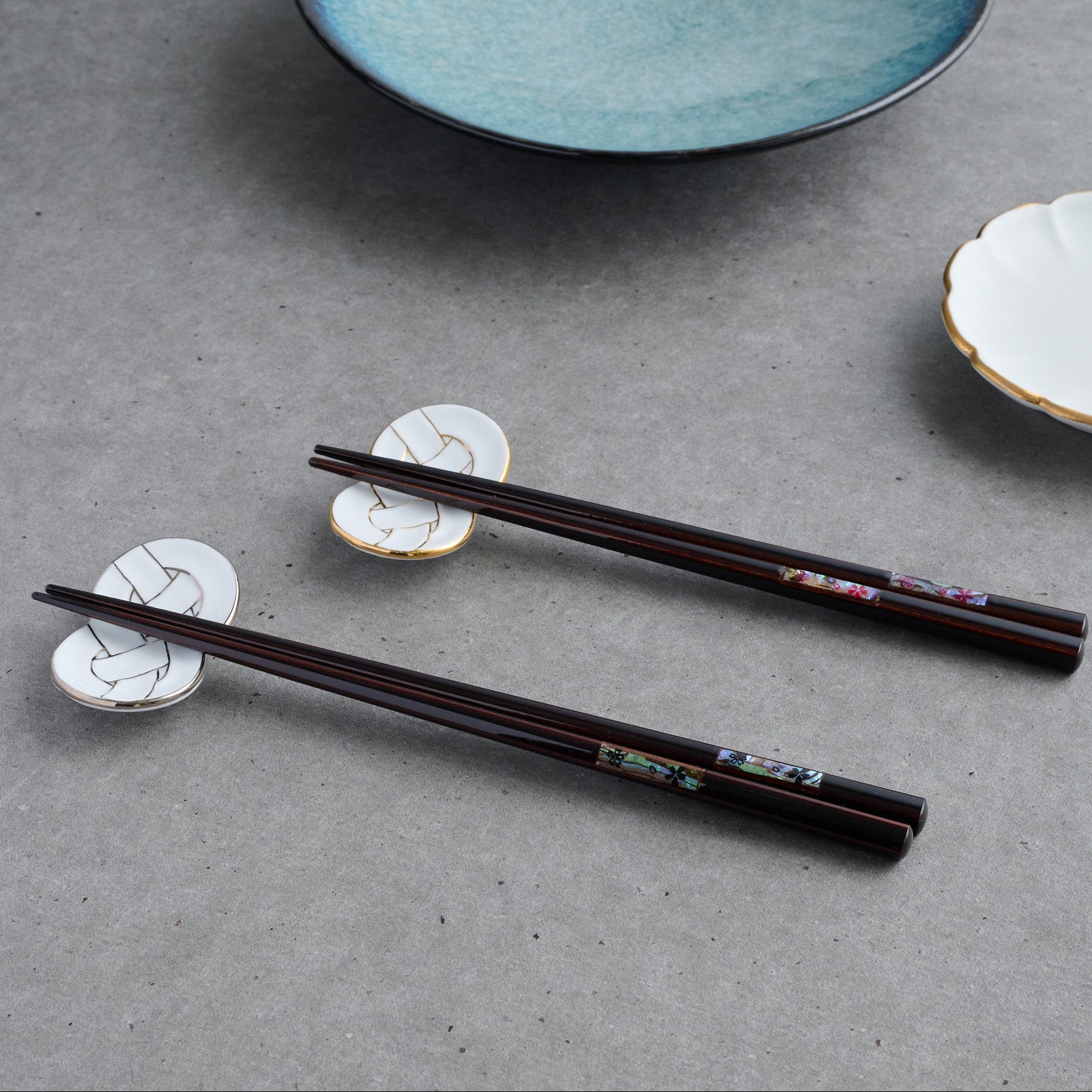Blooming Sakura Shell Inlay Chopsticks Pair Set