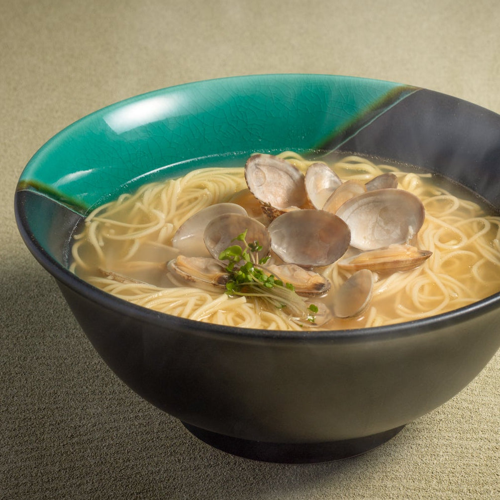 Green Sheen with Black Matte Ramen Bowl 8.9 IN