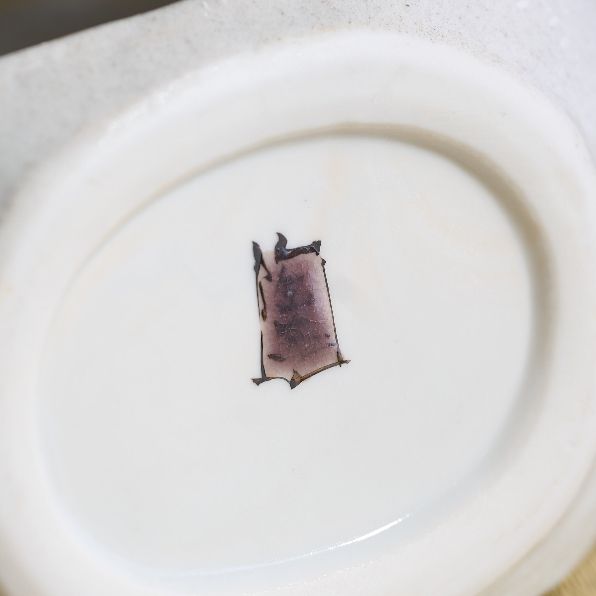 Snow and Sparrows Round-Window Japanese Flower Vase