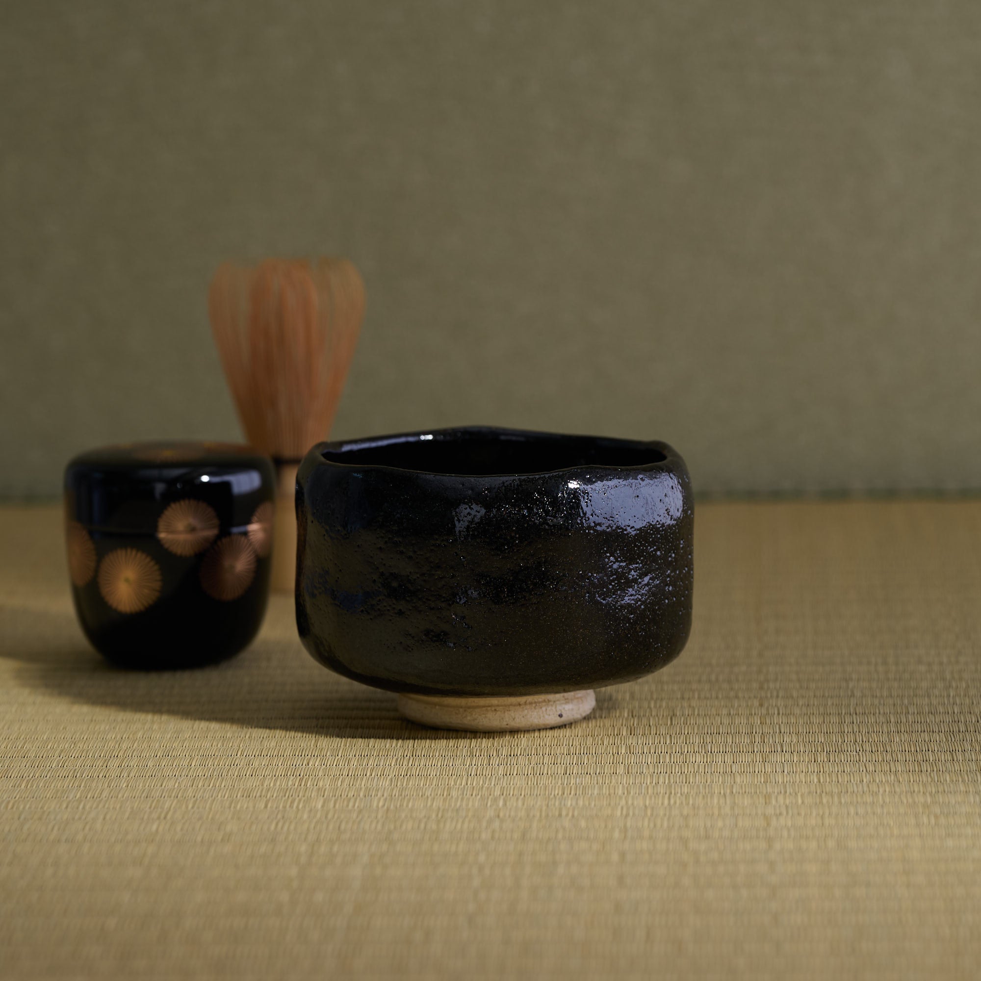Black Raku Matcha Bowl