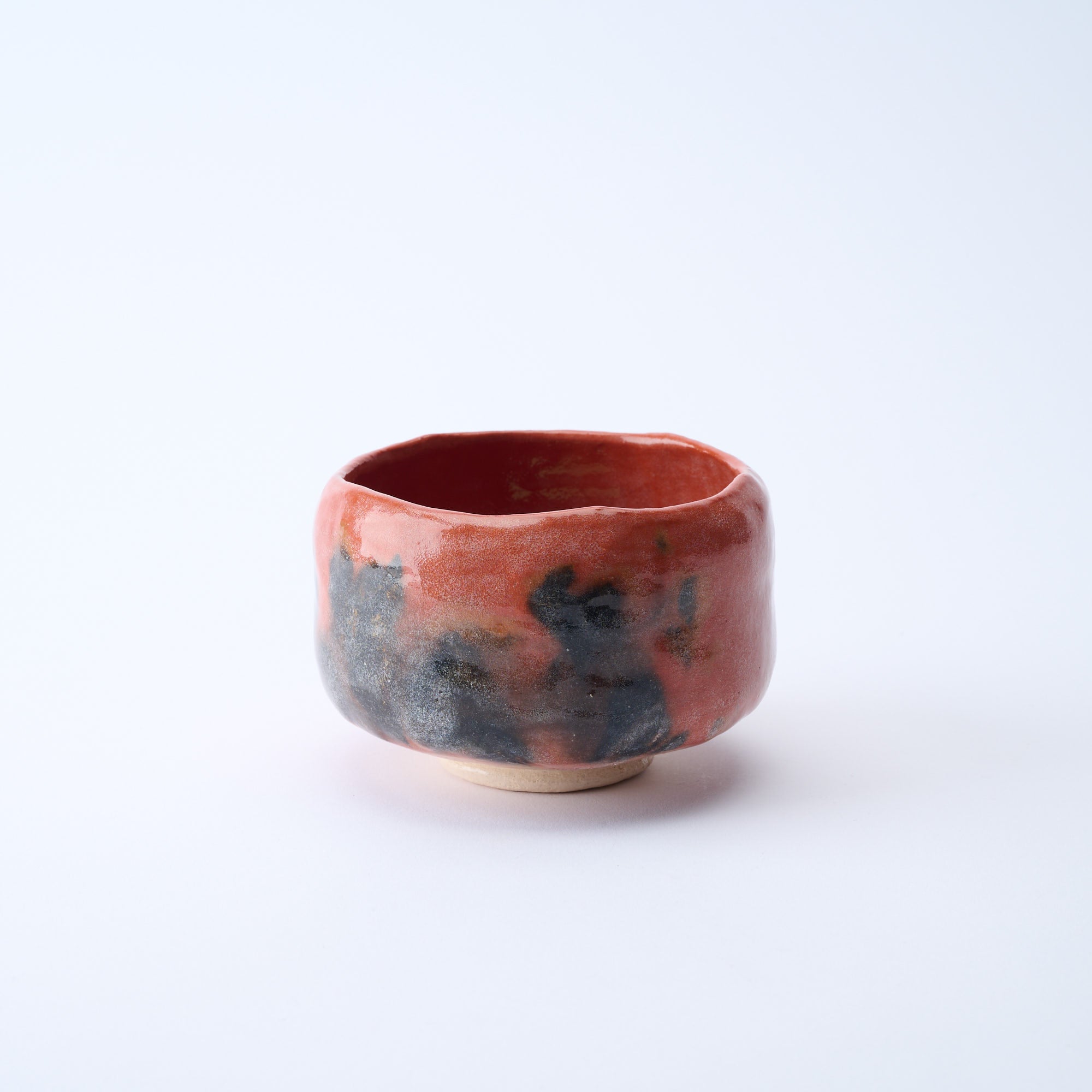 Red Raku Matcha Bowl