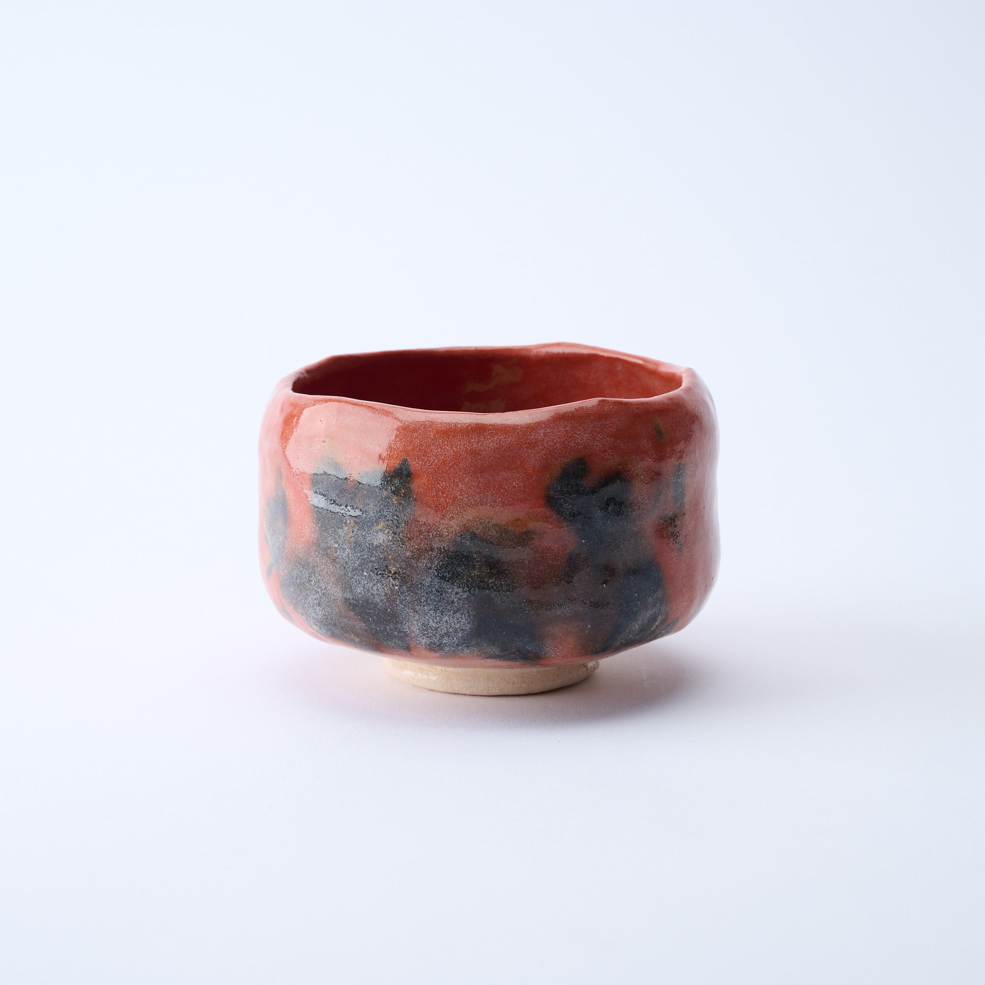 Red Raku Matcha Bowl