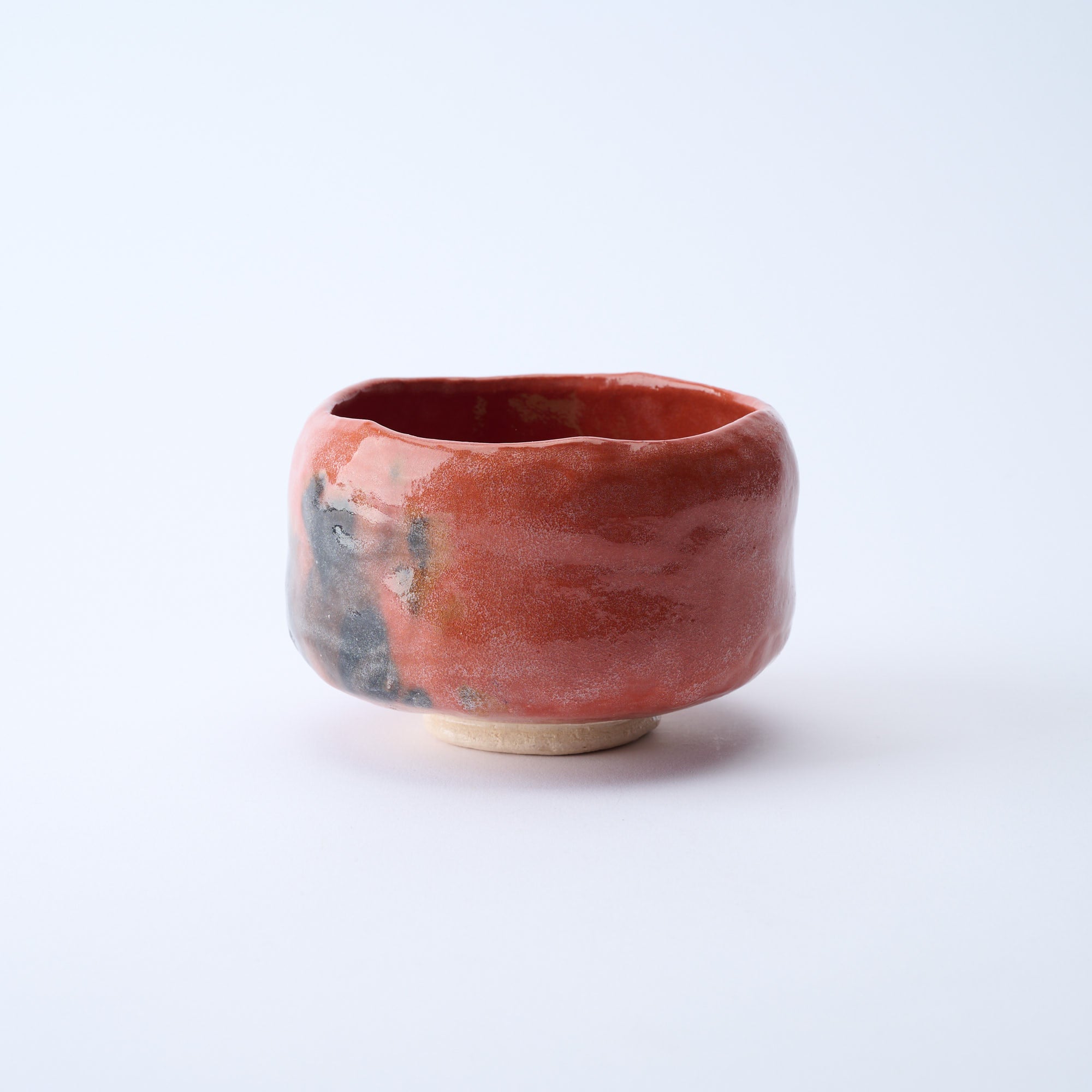Red Raku Matcha Bowl