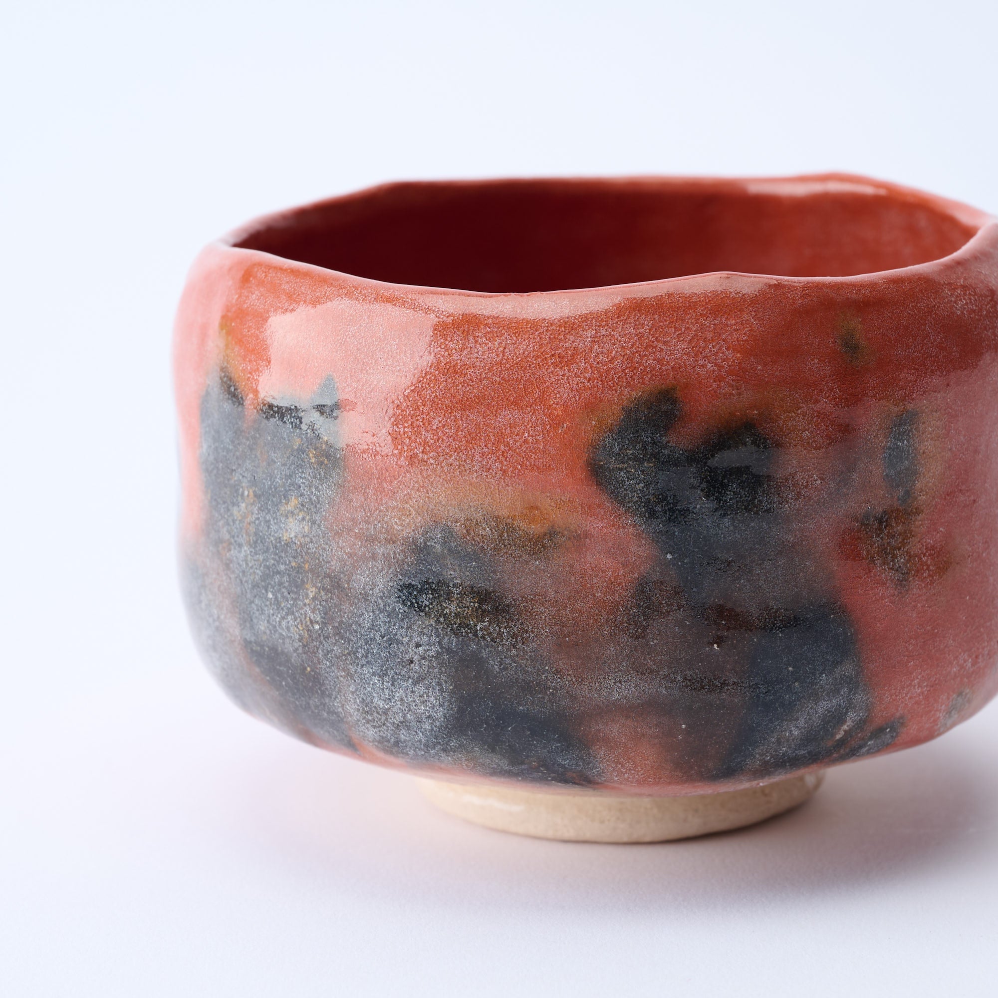 Red Raku Matcha Bowl