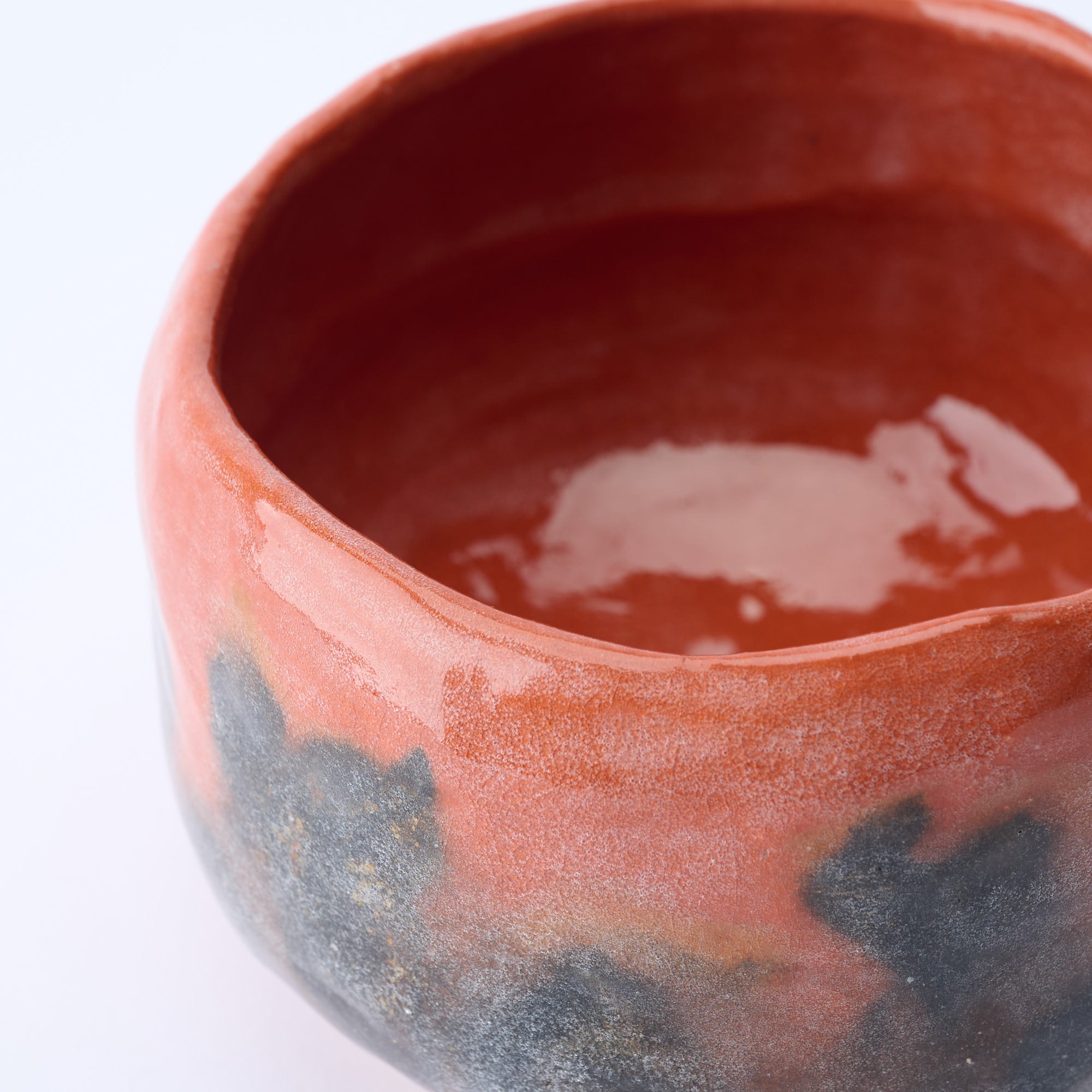 Red Raku Matcha Bowl
