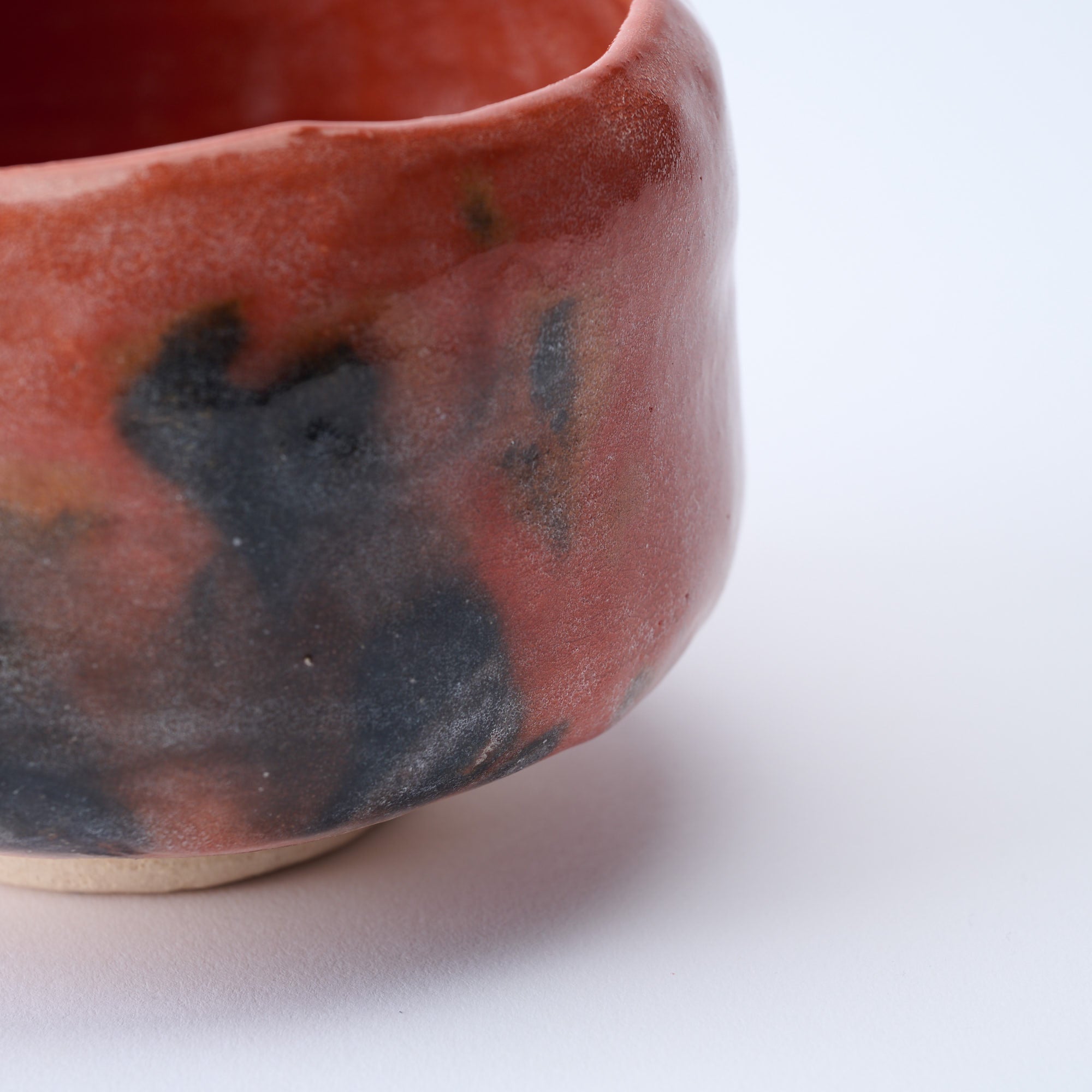 Red Raku Matcha Bowl