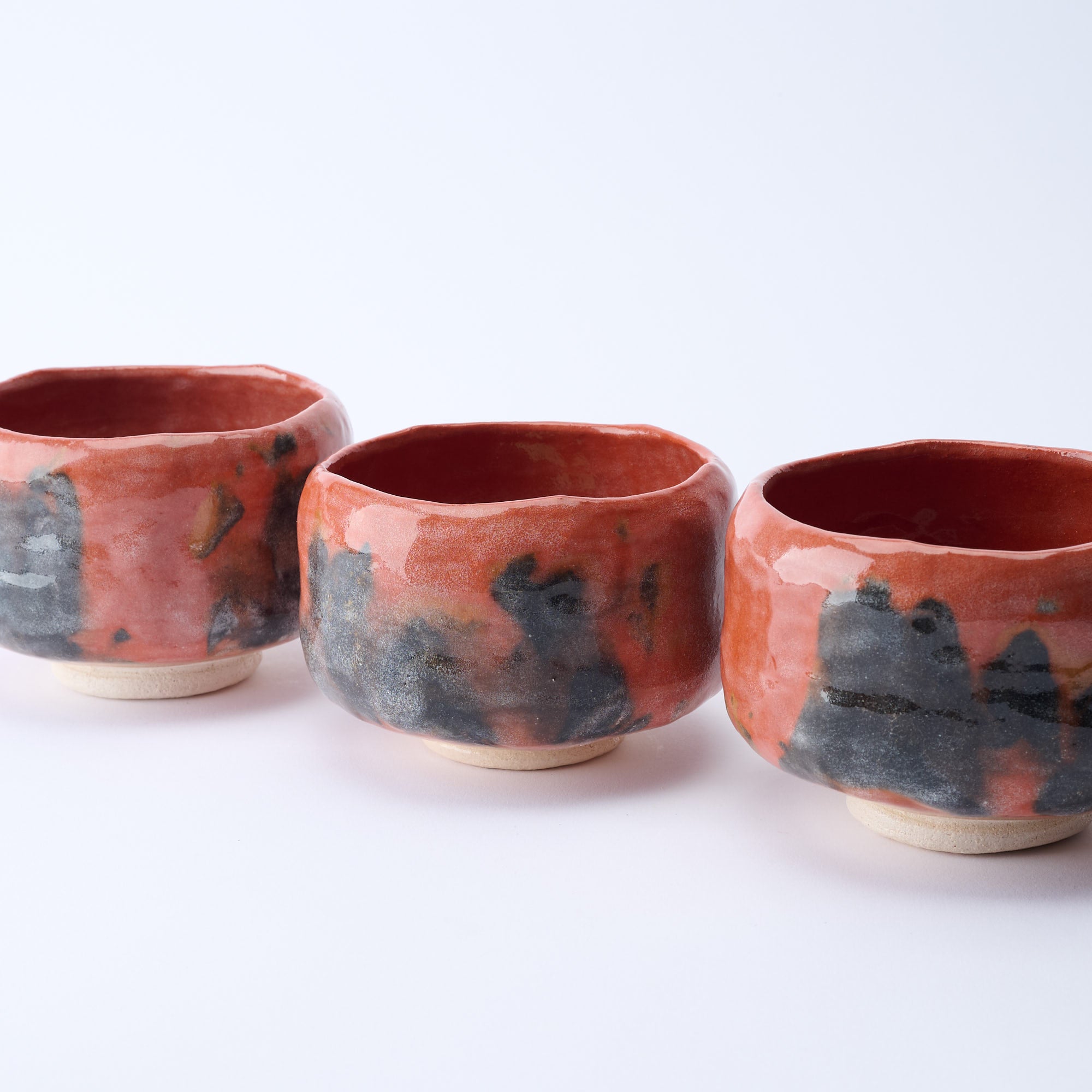 Red Raku Matcha Bowl