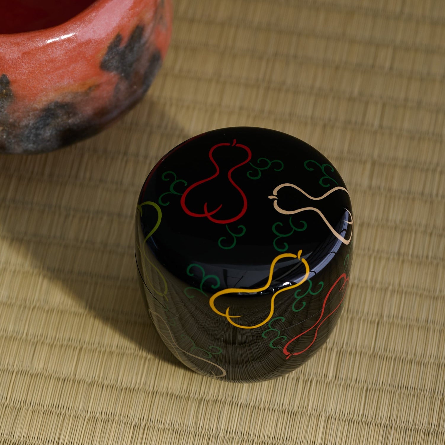 Colorful Six Gourds Natsume Matcha Container