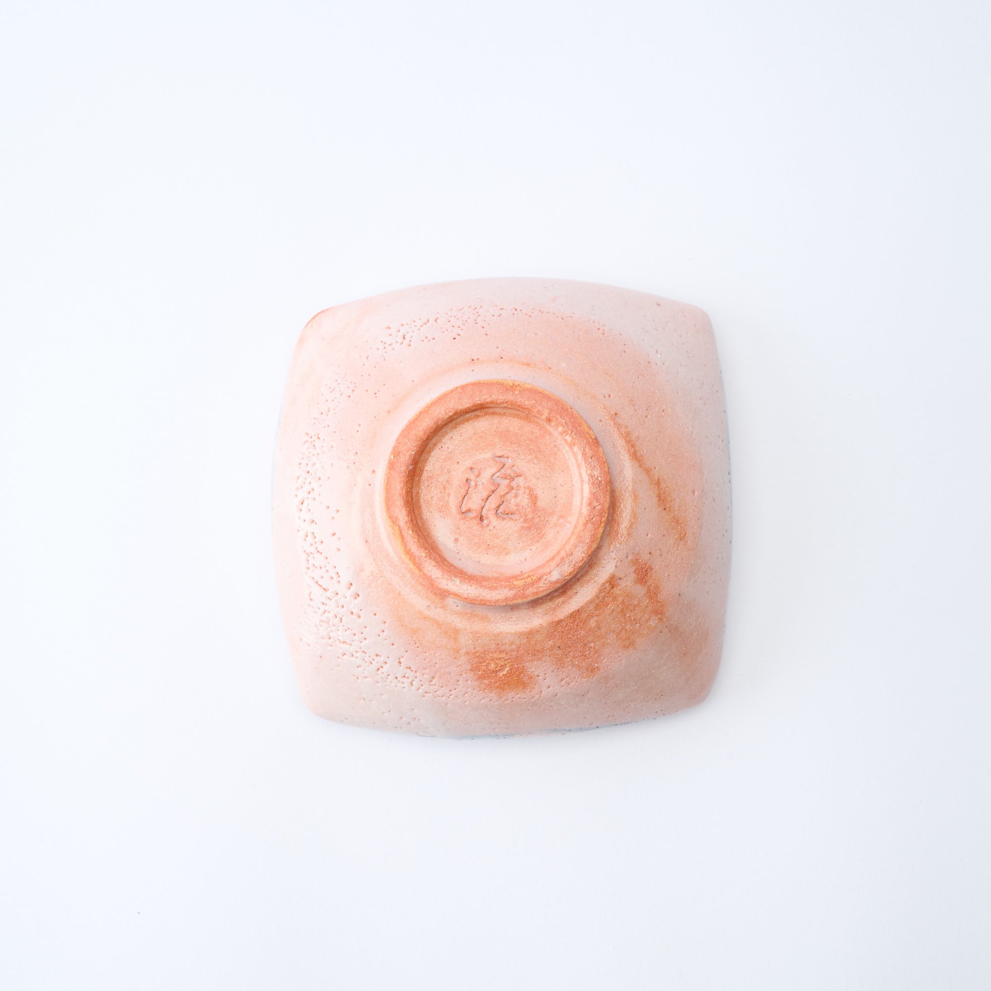 Patterned Shino Blush Square Medium Bowl