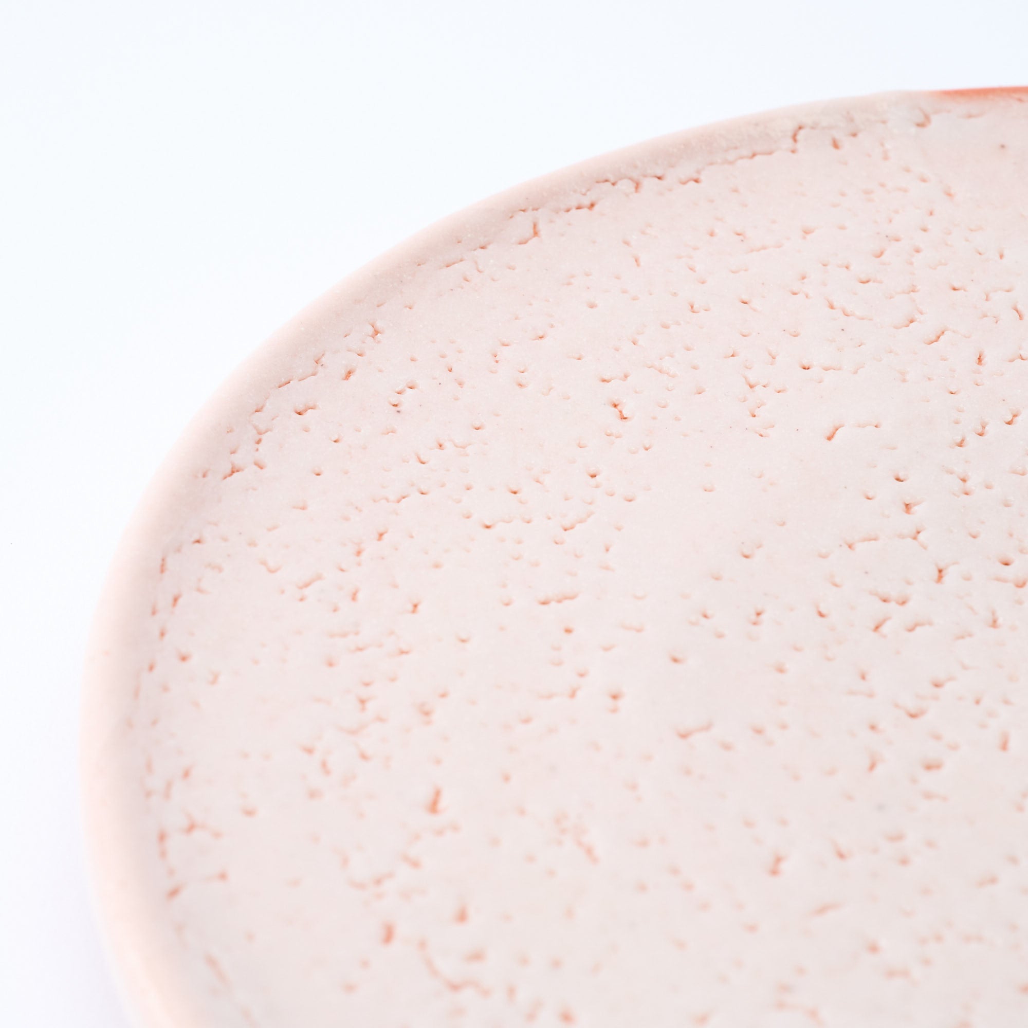 Shino Blush Footed Round Dinner Plate