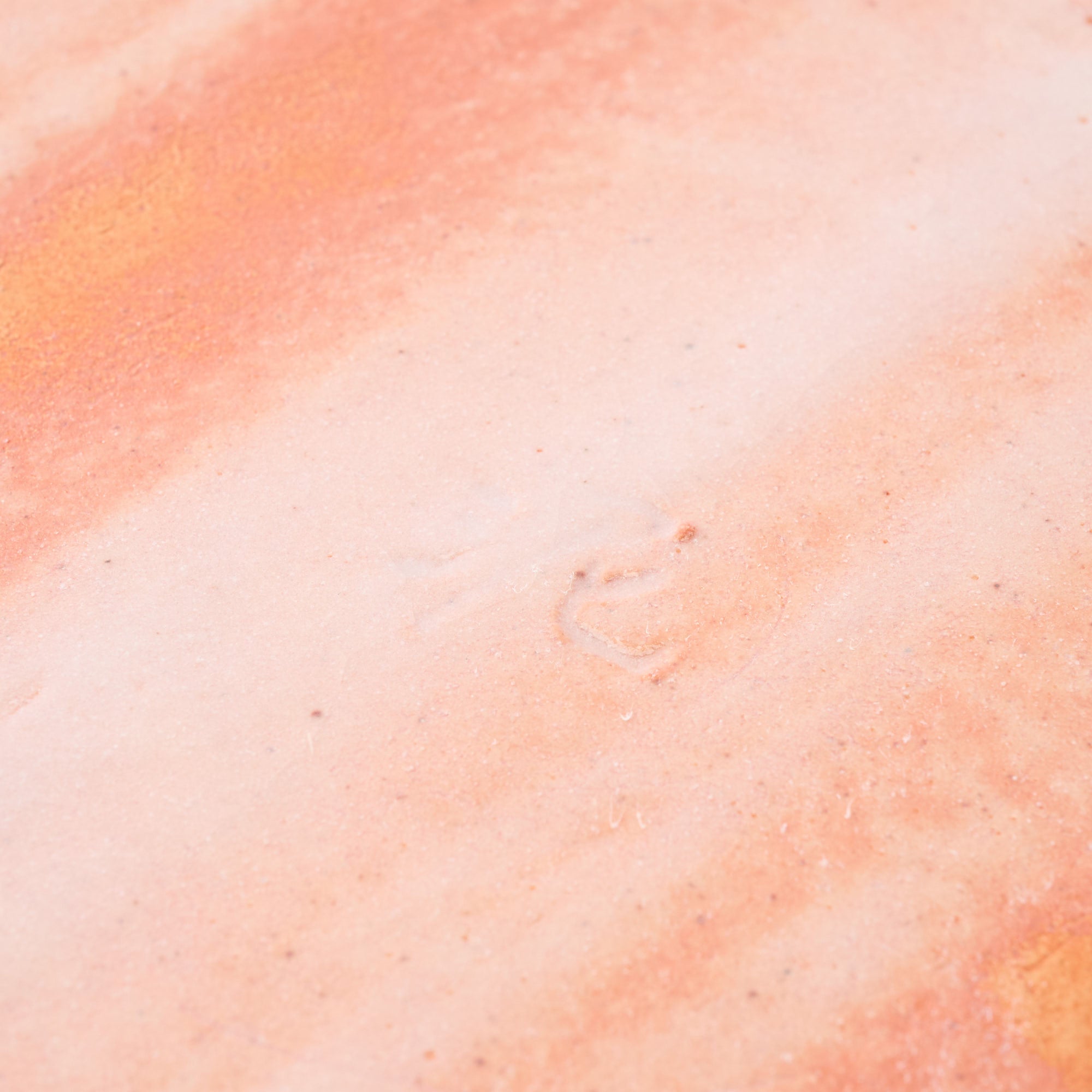 Shino Blush Footed Round Dinner Plate