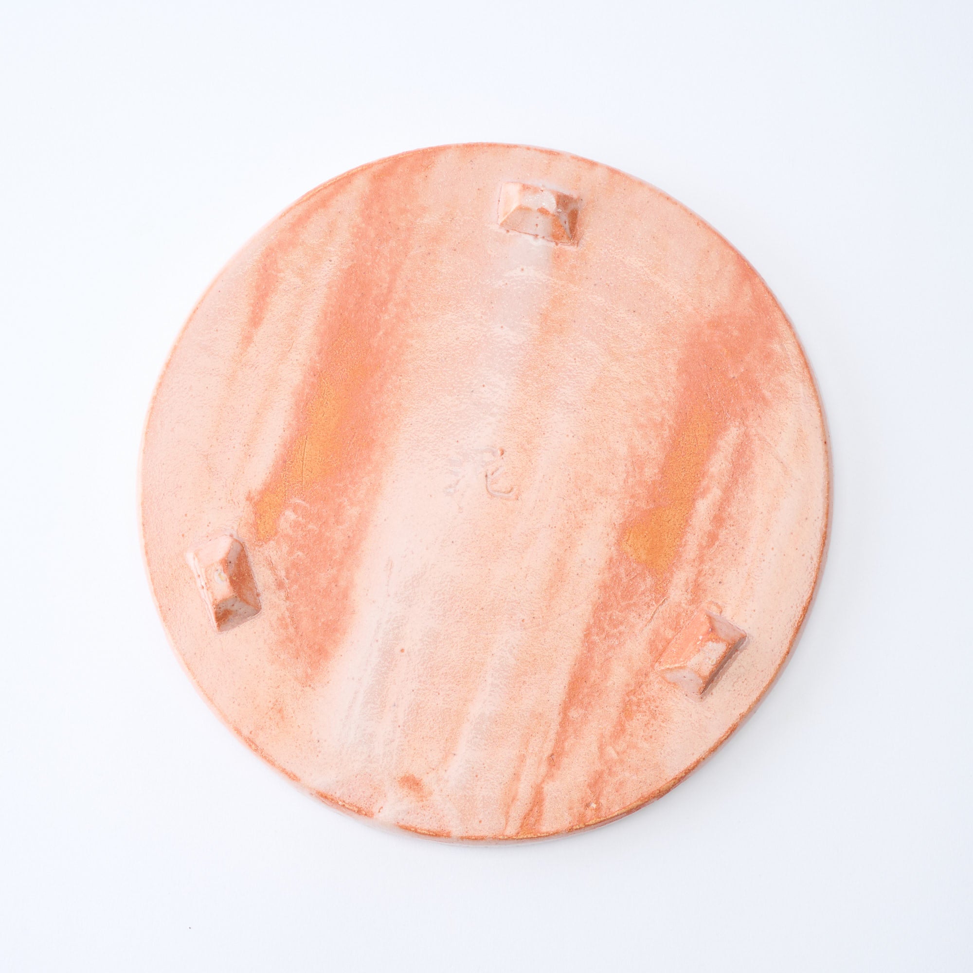 Shino Blush Footed Round Dinner Plate