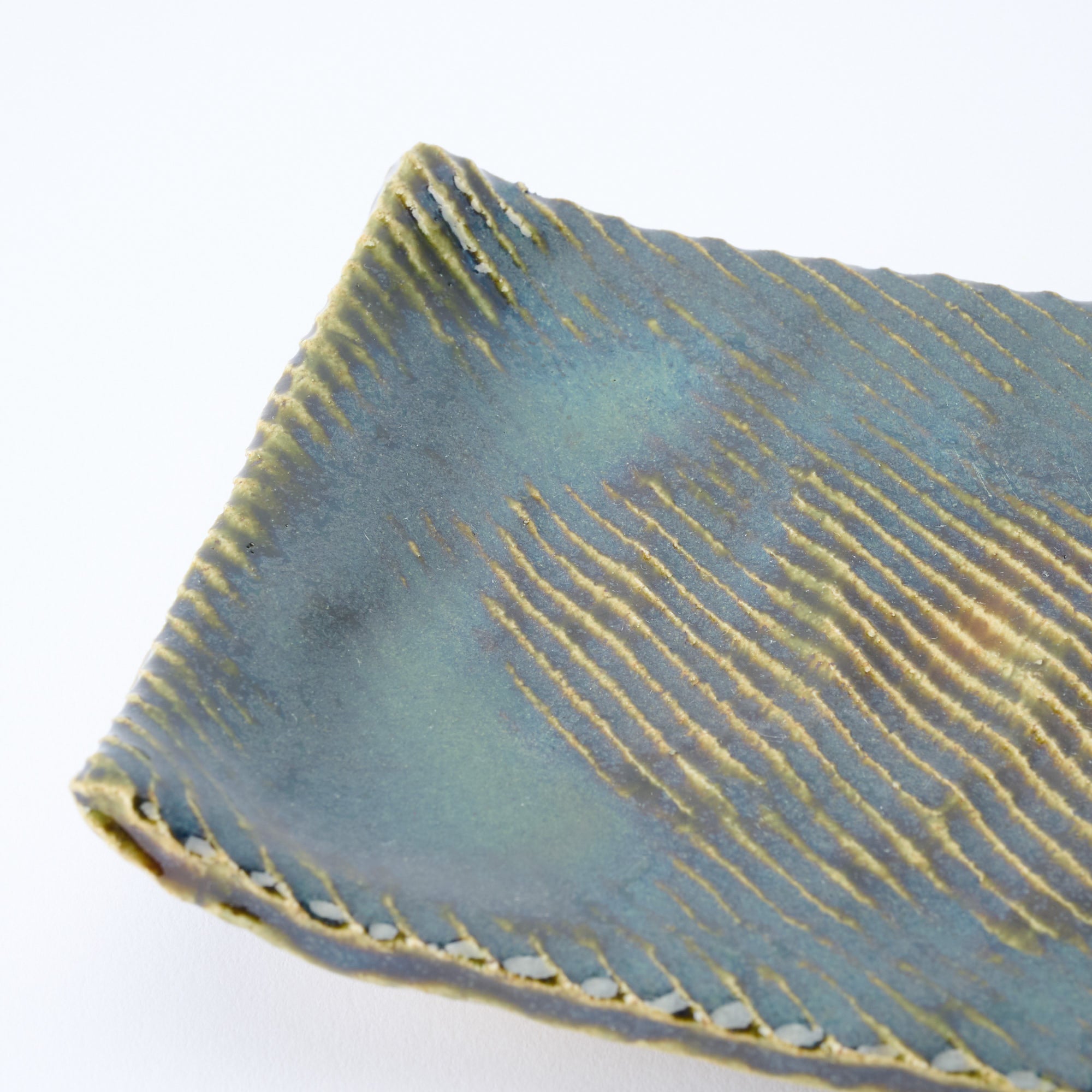 Oribe Footed Rectangular Dinner Plate