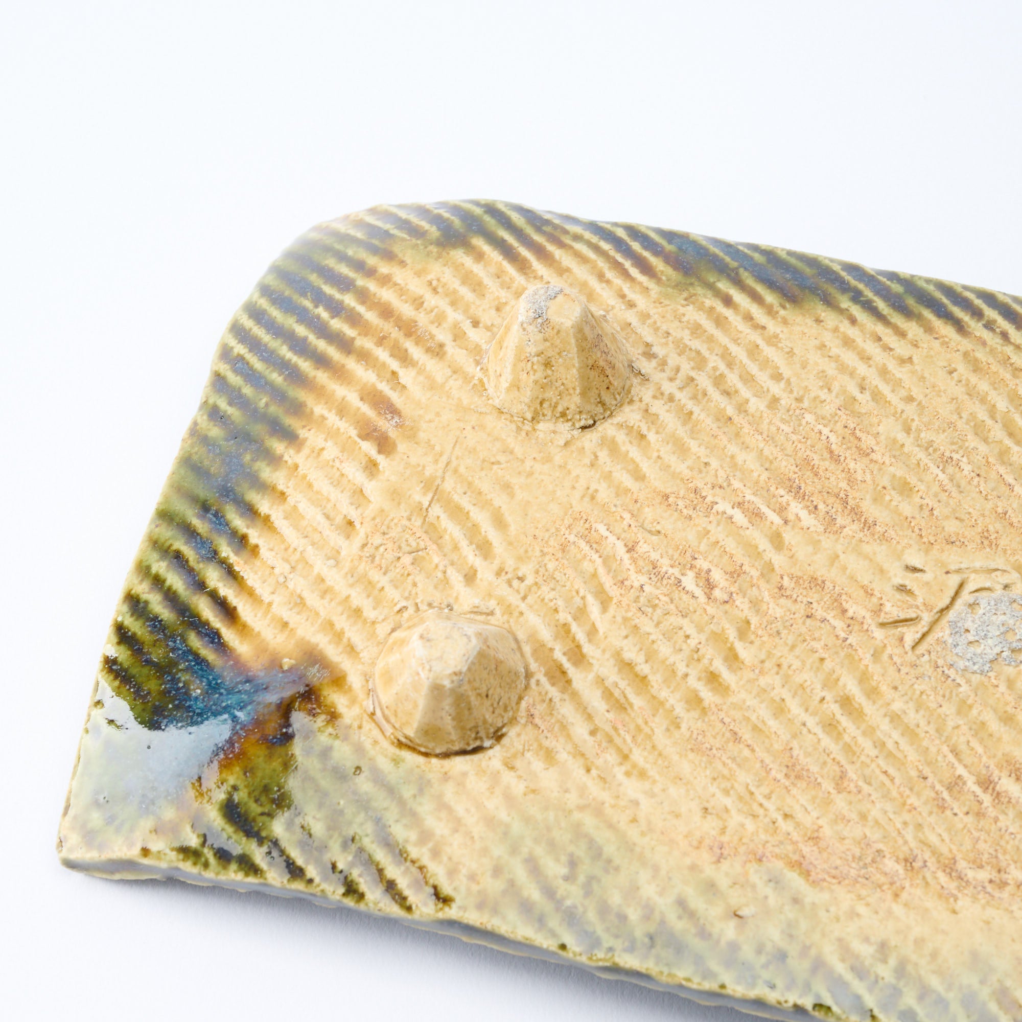 Oribe Footed Rectangular Dinner Plate