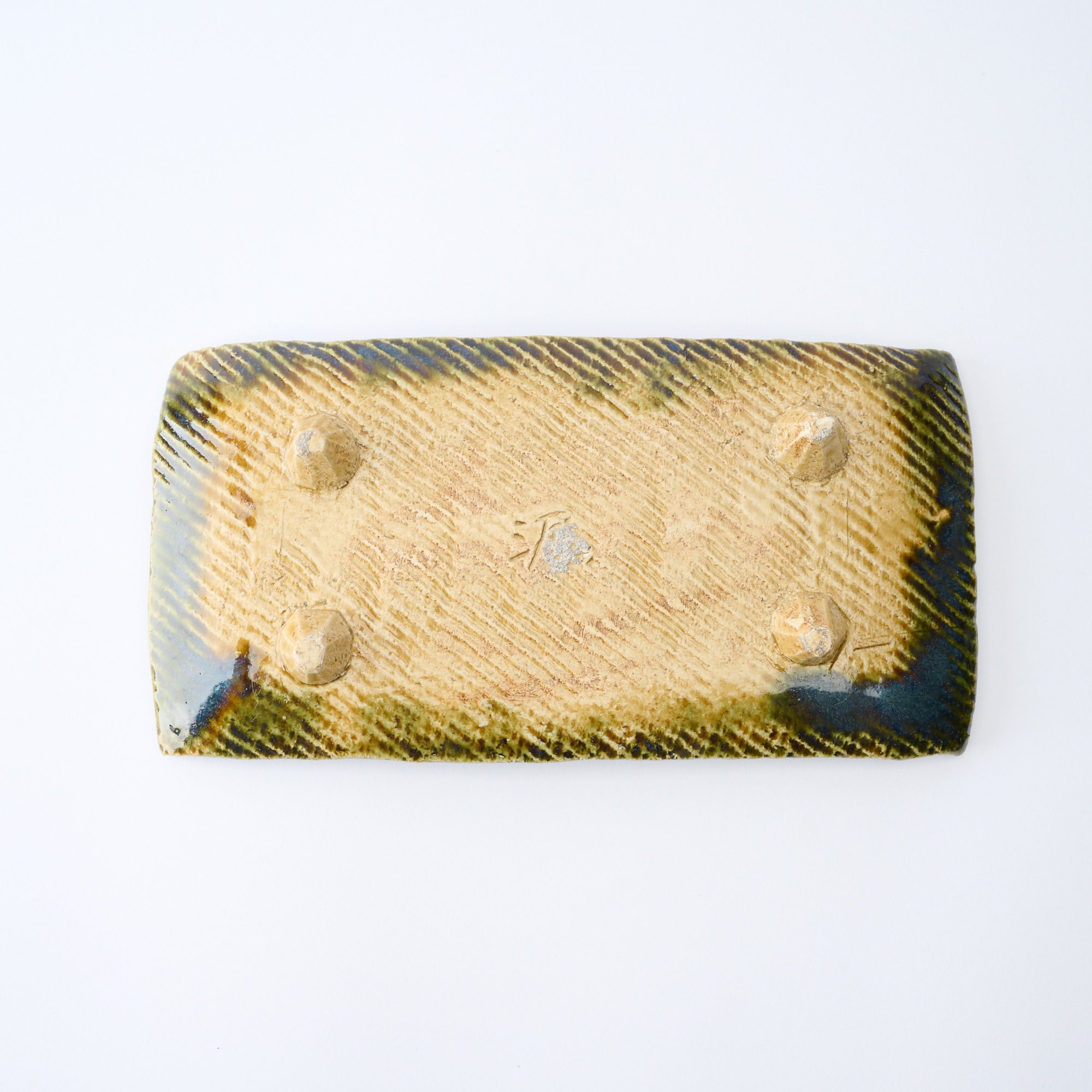 Oribe Footed Rectangular Dinner Plate