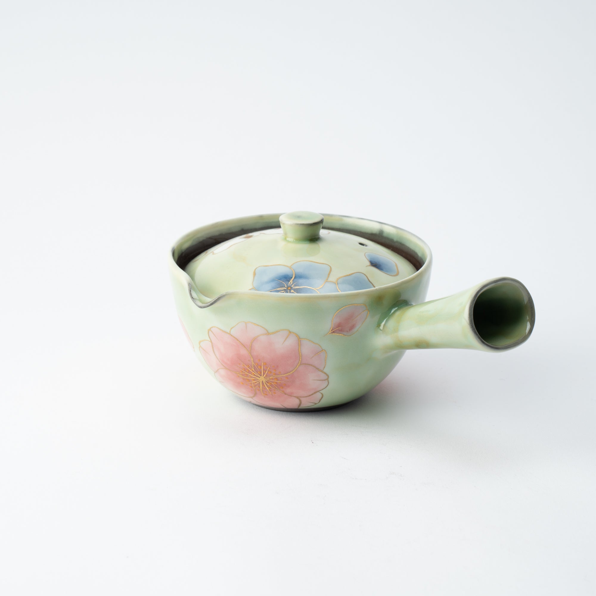 Colorful Floral Japanese Teapot