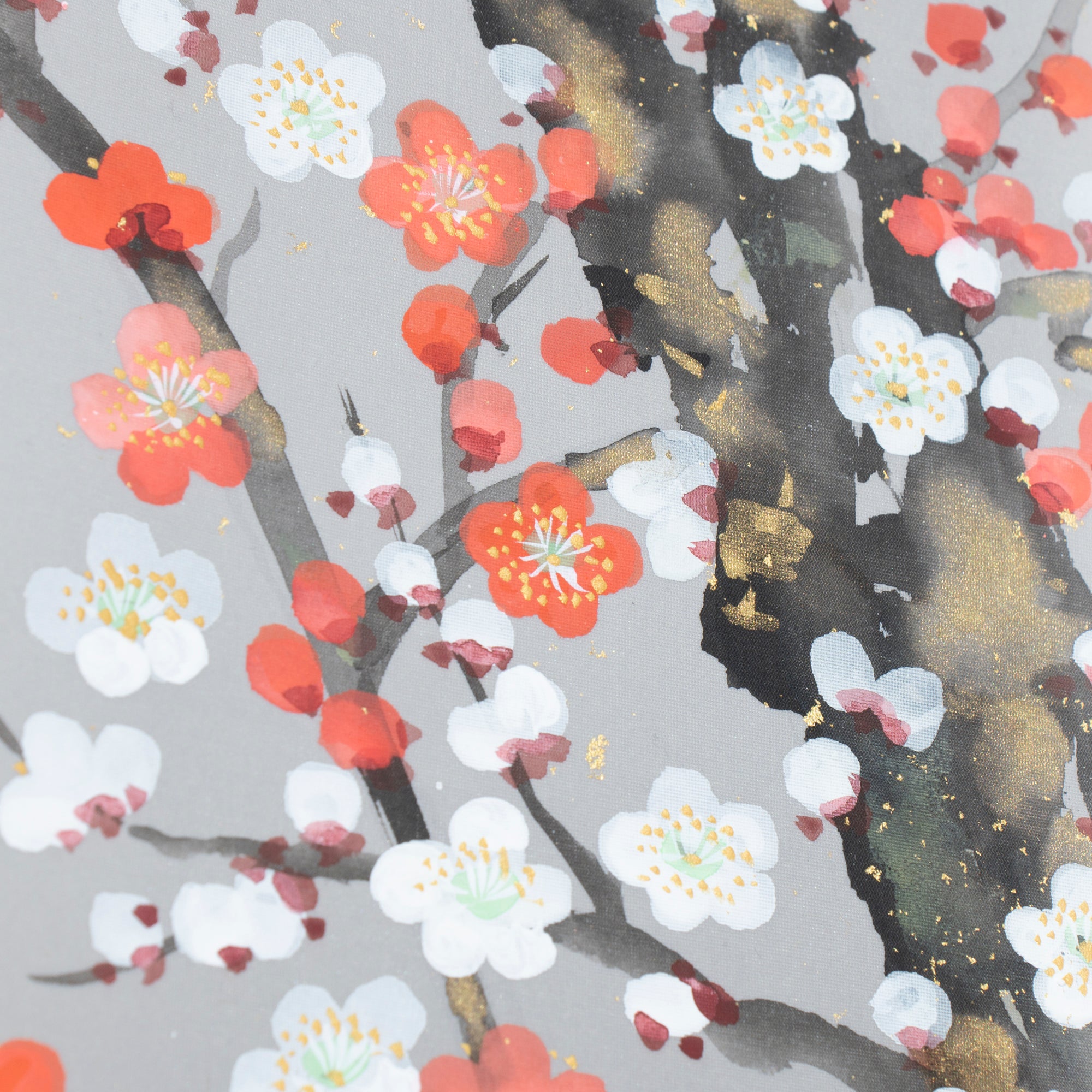 Plum Blossoms Under the Moon Kakejiku Hanging Scroll